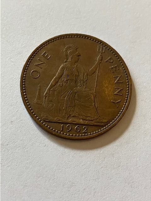 One Penny 1962 England