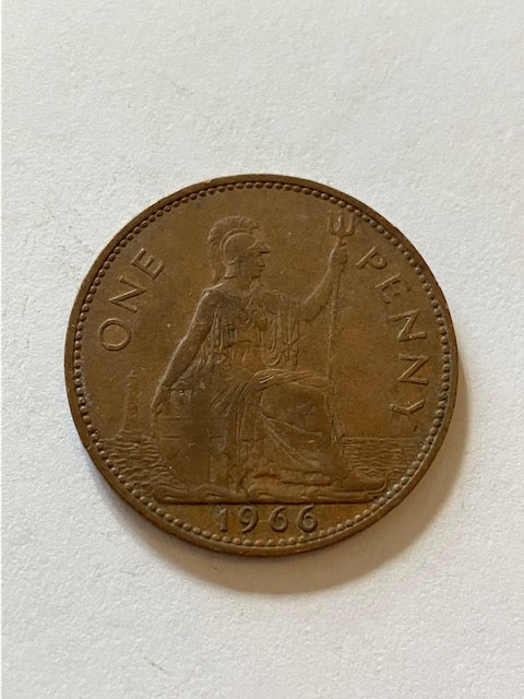 One Penny 1966 England