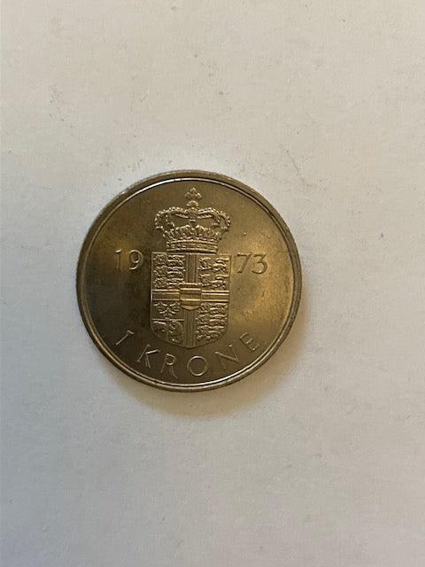 1 Krone 1973 Danmark
