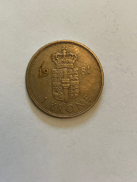 1 Krone 1981 Danmark