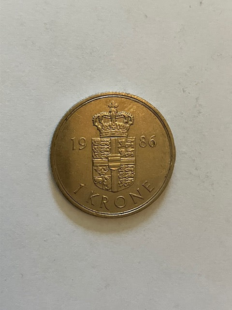 1 Krone 1986 Danmark