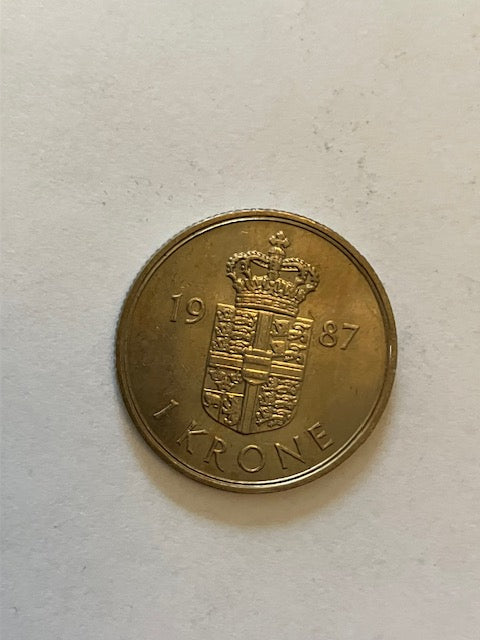 1 Krone 1987 Danmark