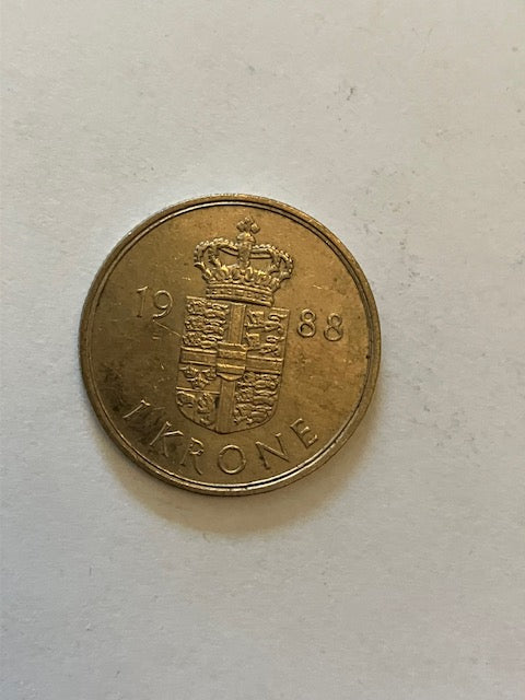 1 Krone 1988 Danmark