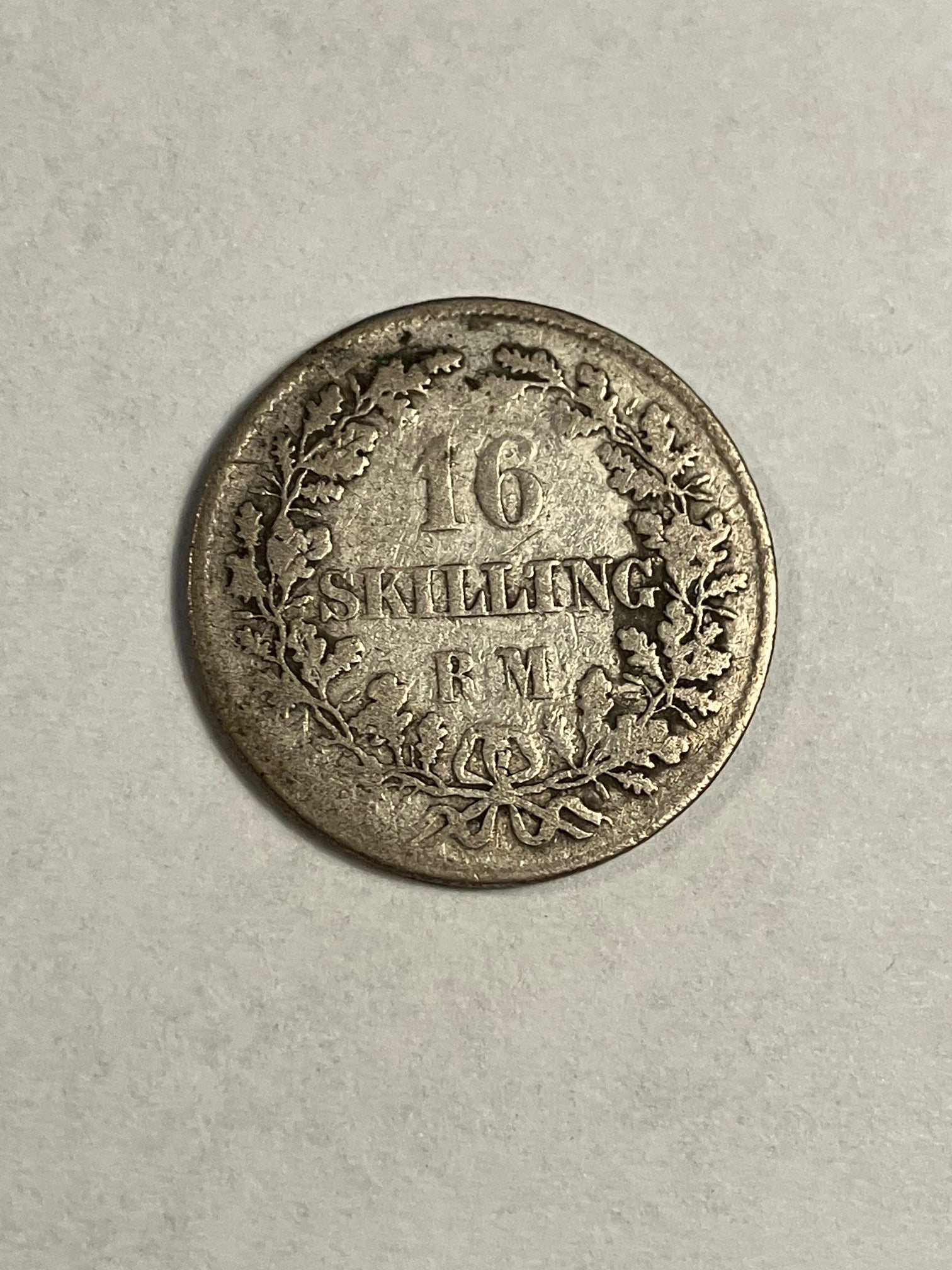 16 Skilling 1858