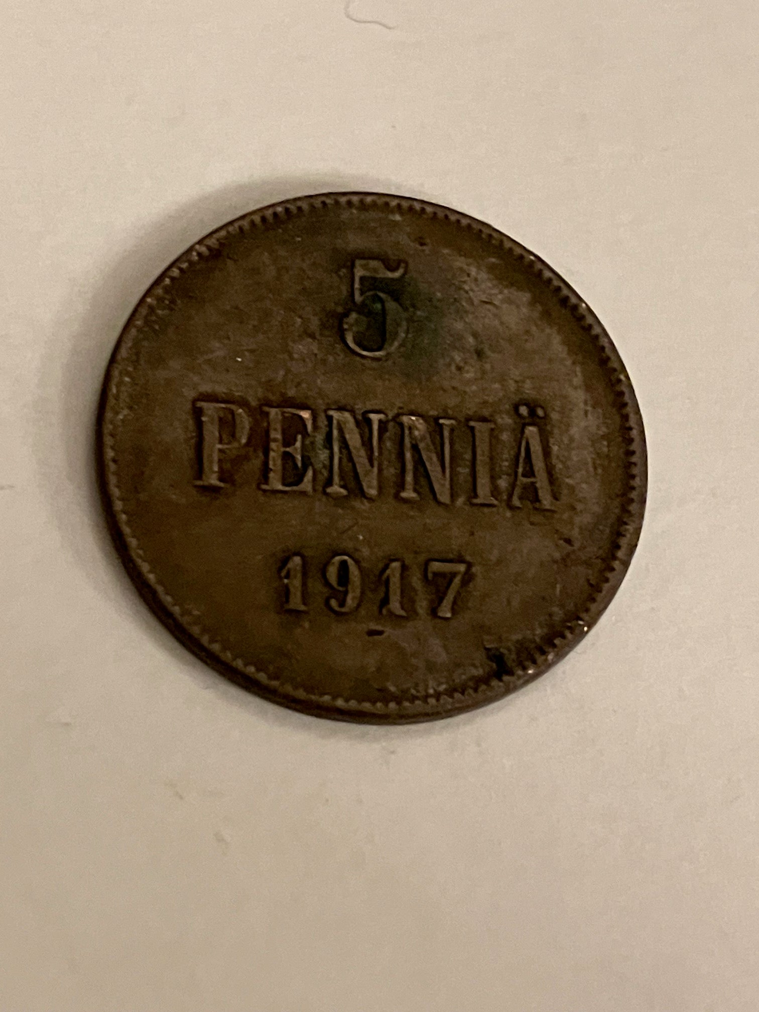5 Pennia 1917 Finland