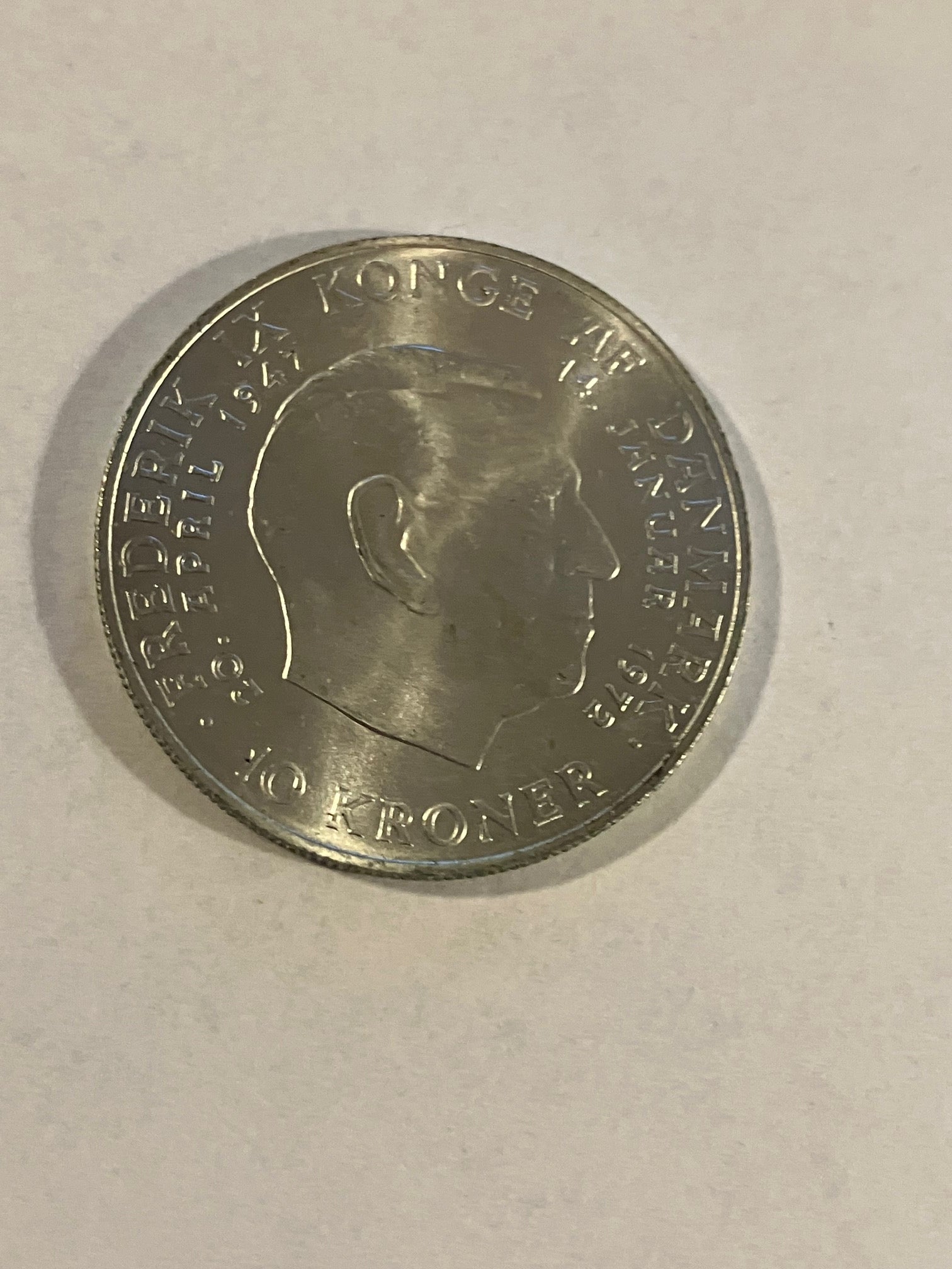 10 Kroner 1972 Danmark - Sølvmønt
