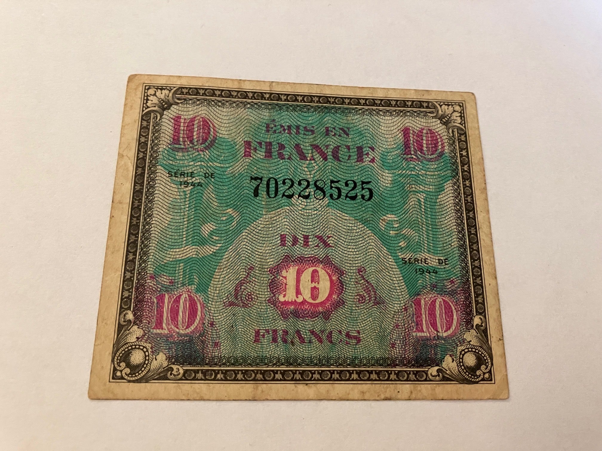 10 Francs France - Allied Military 1944