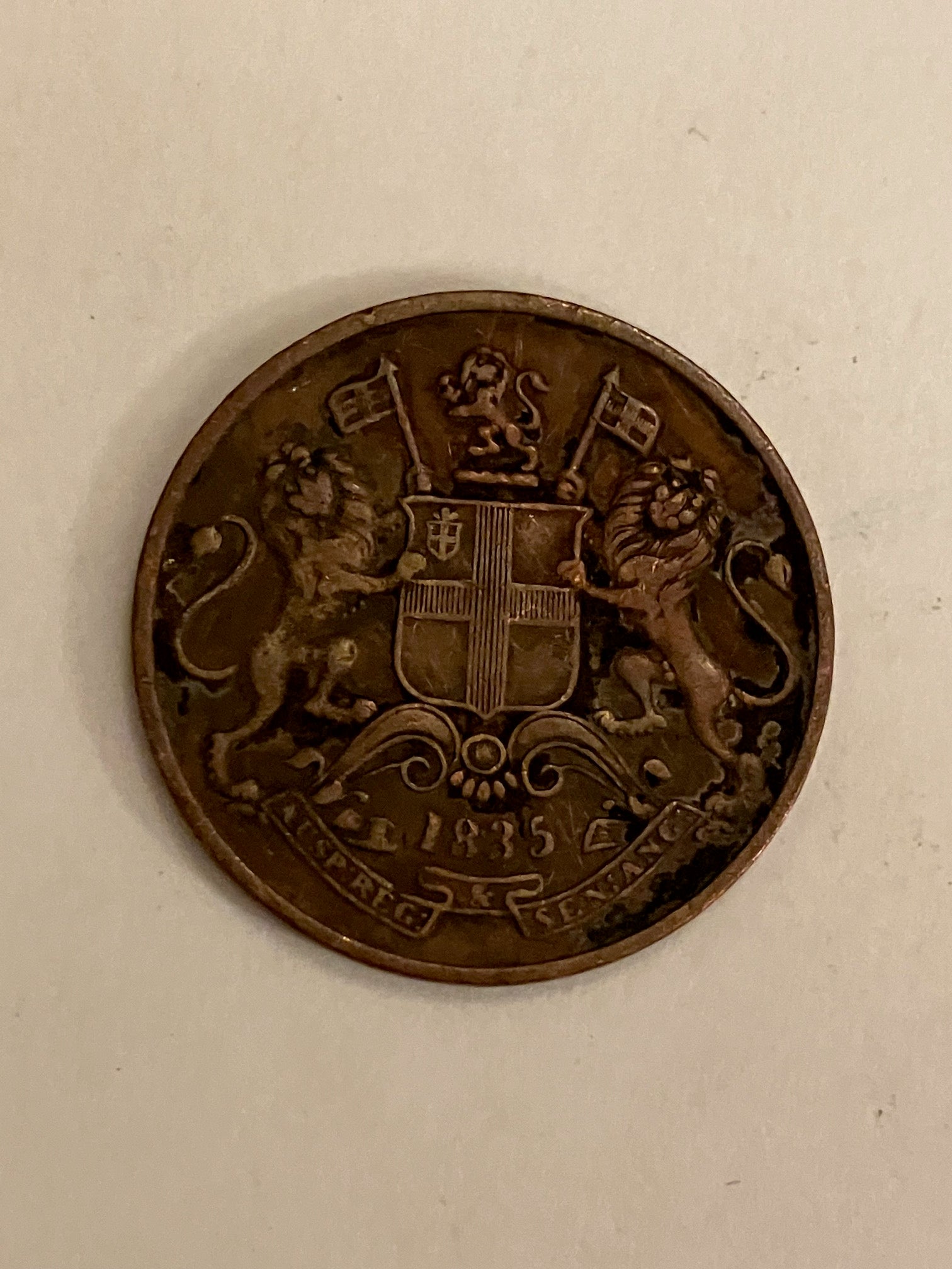 One Quarter Anna 1835 British-India