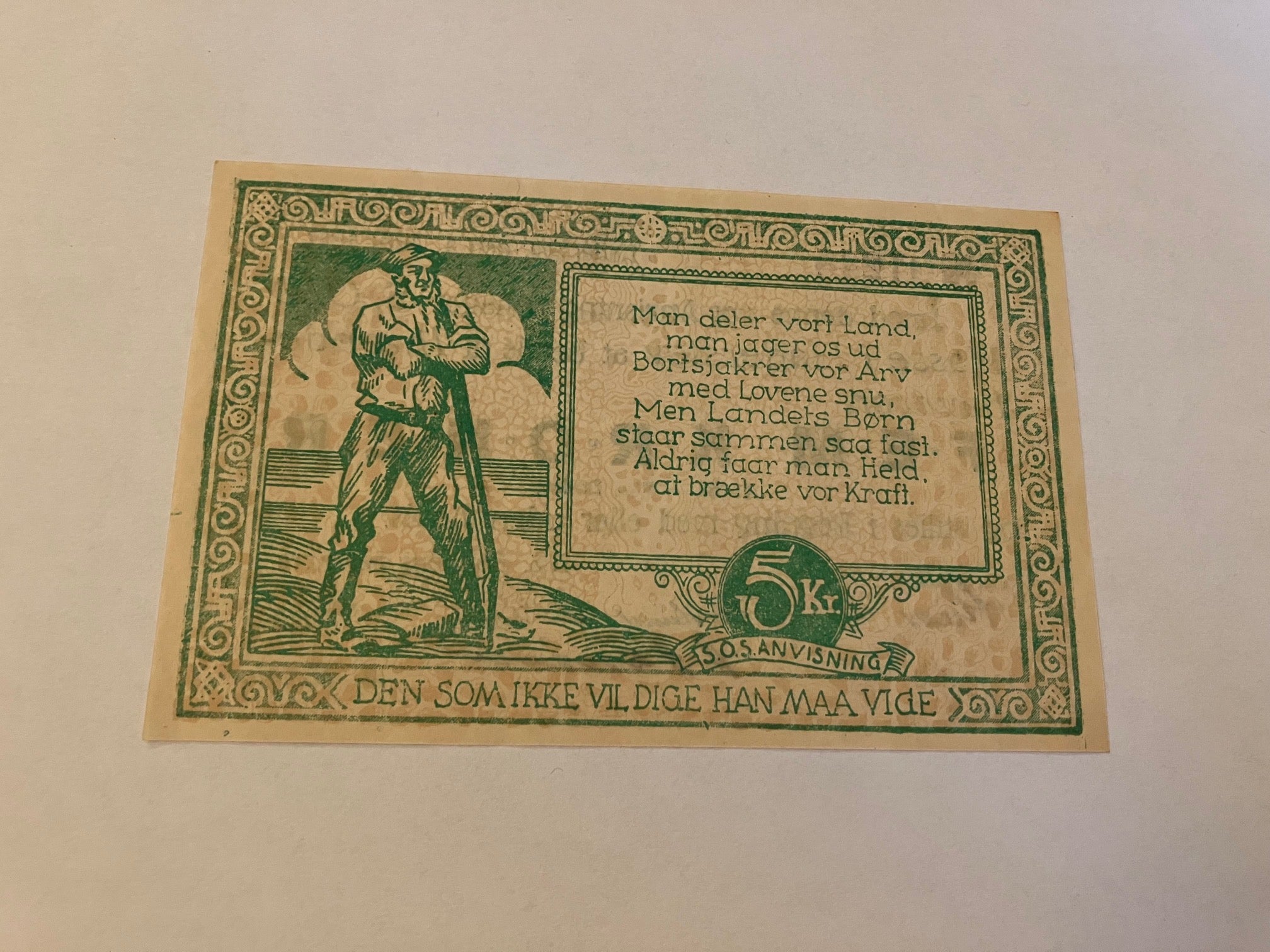 S.O.S Kassen i Haderslev - 5 Kroner