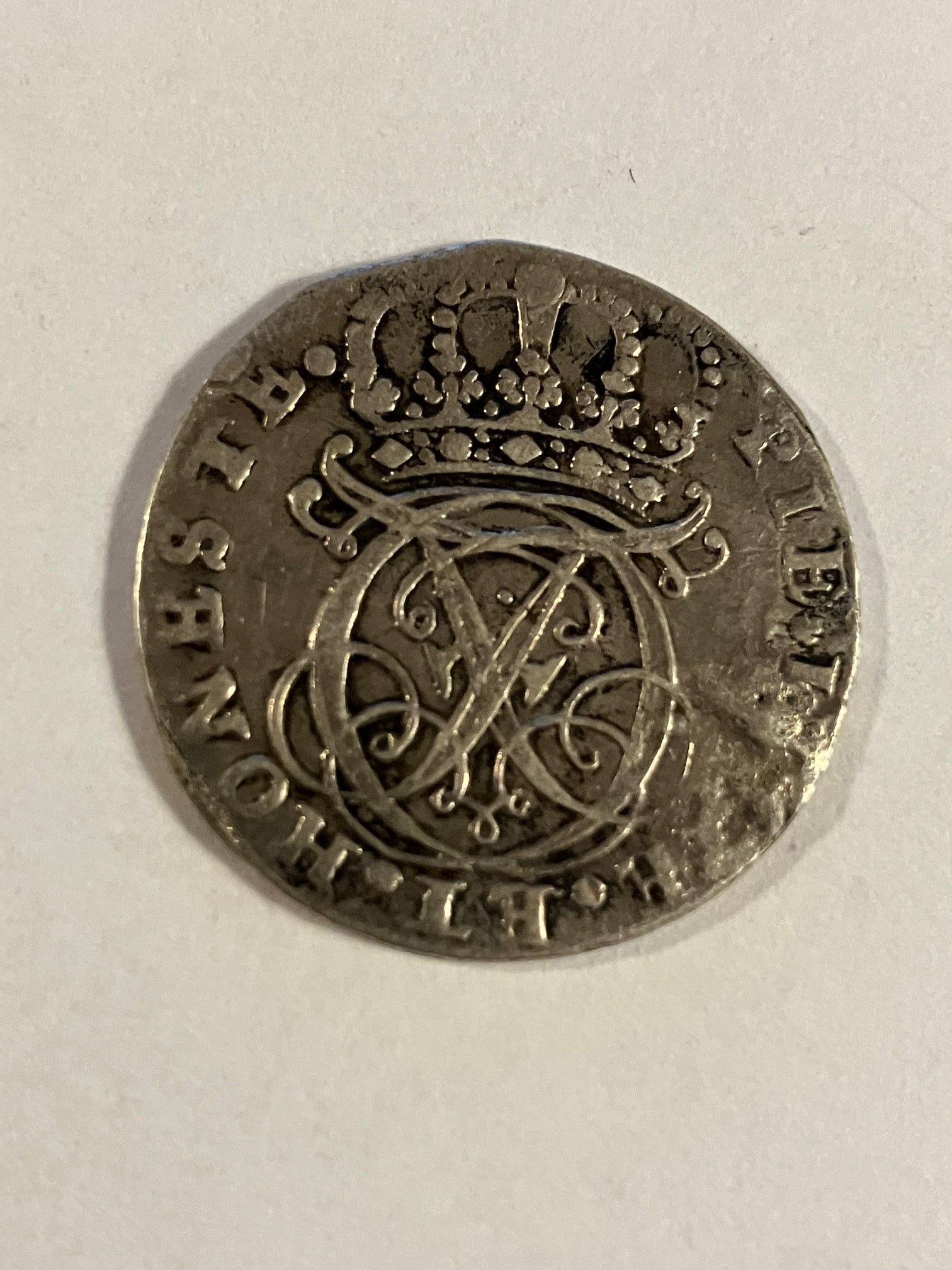 6 schilling Schleswig Holstein 1724 - Repareret