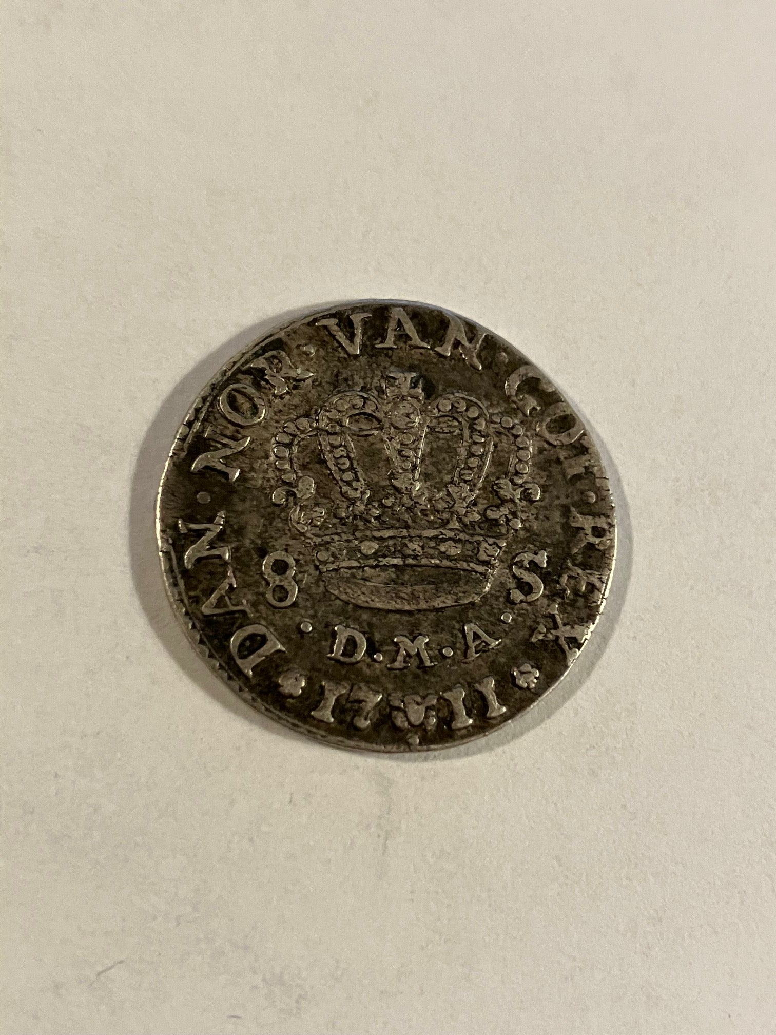 8 skilling 1711 Danmark