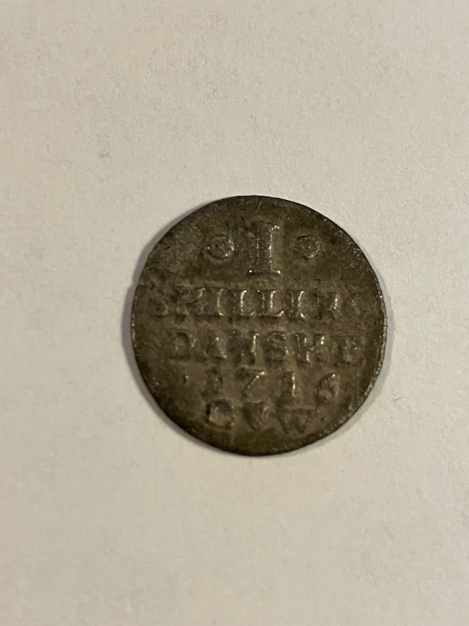 1 Skilling 1716 - Sjælden
