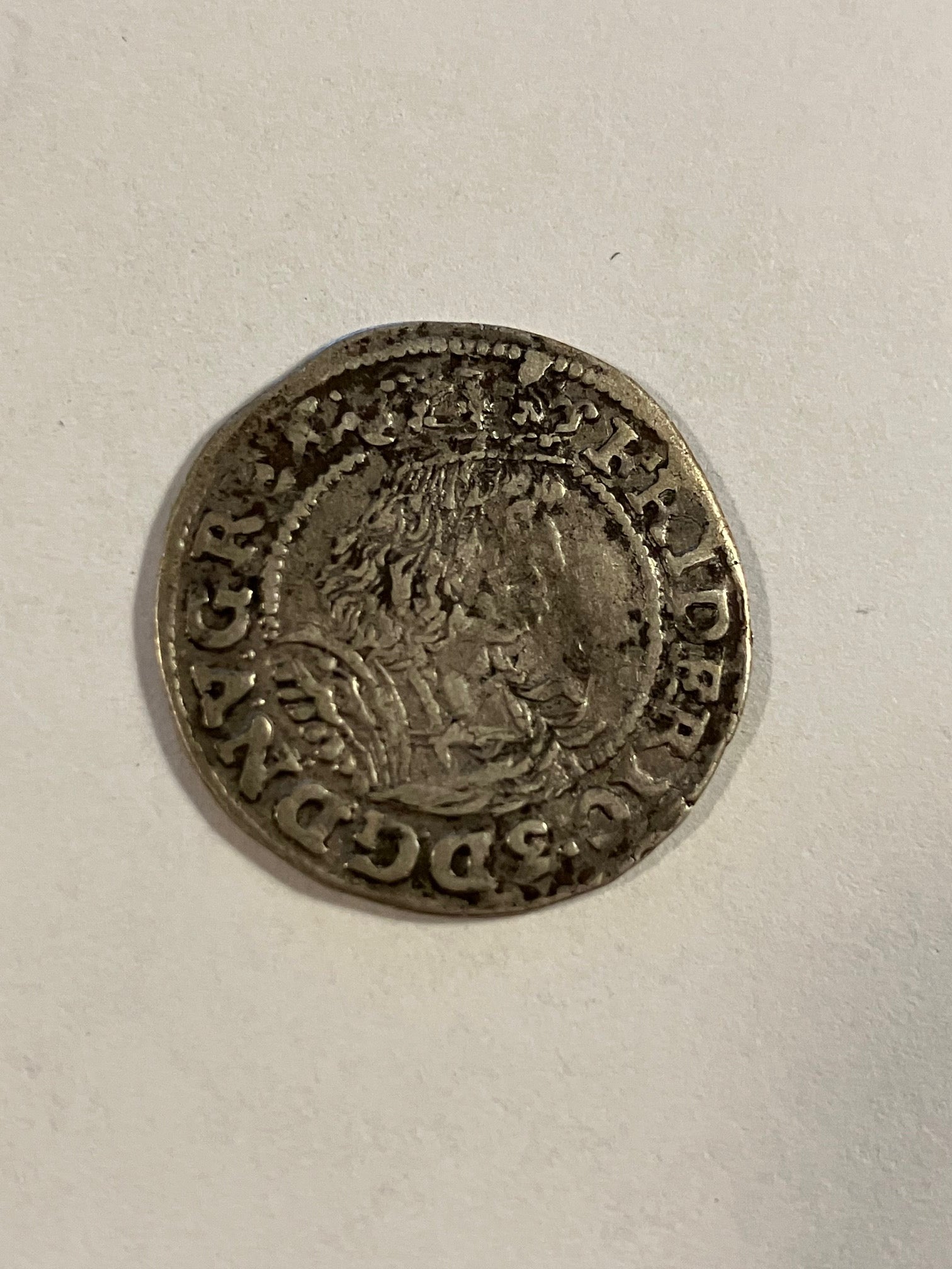 3 Skilling lybsk 1665 Danmark