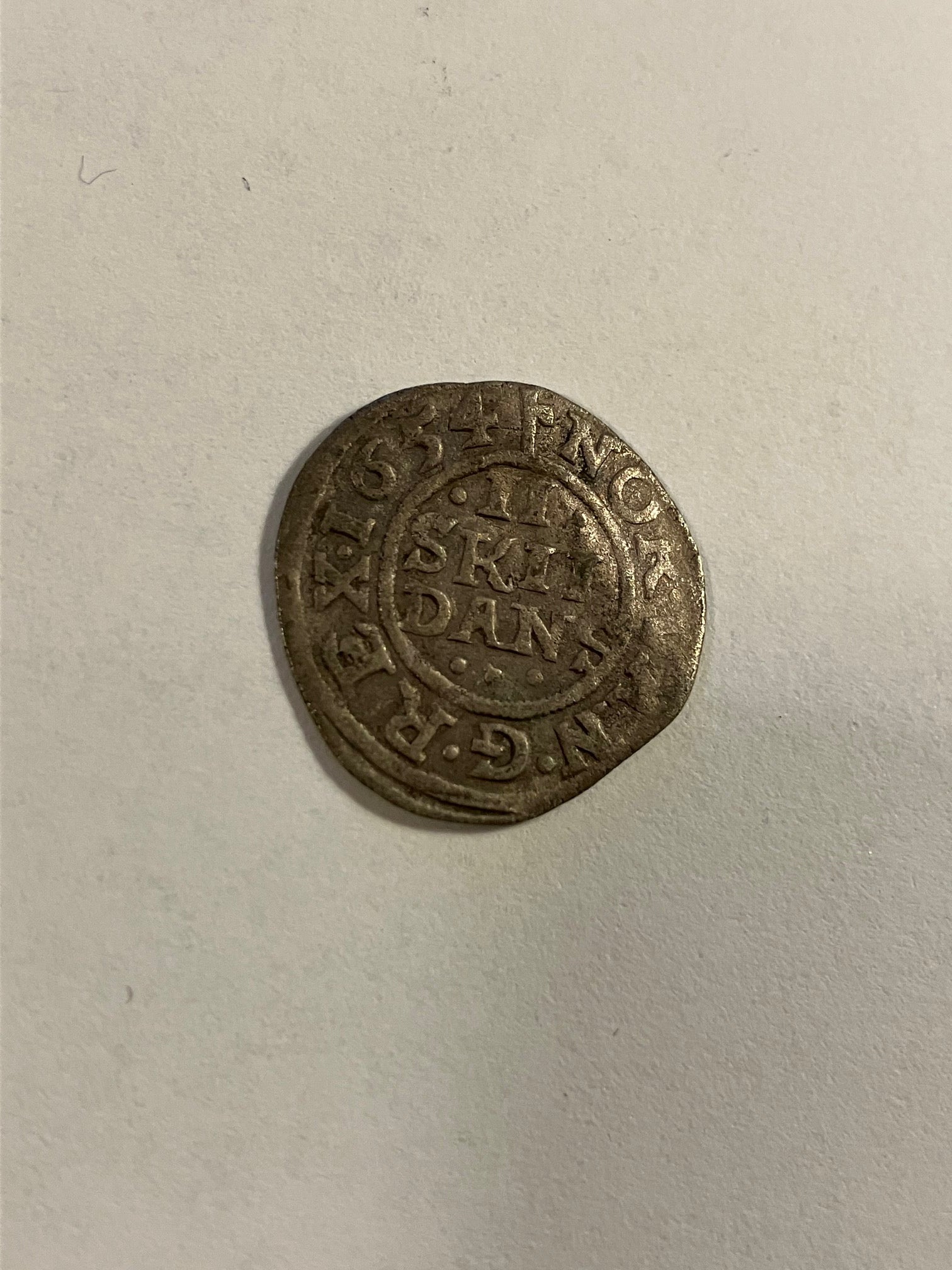 2 Skilling 1654 Danmark