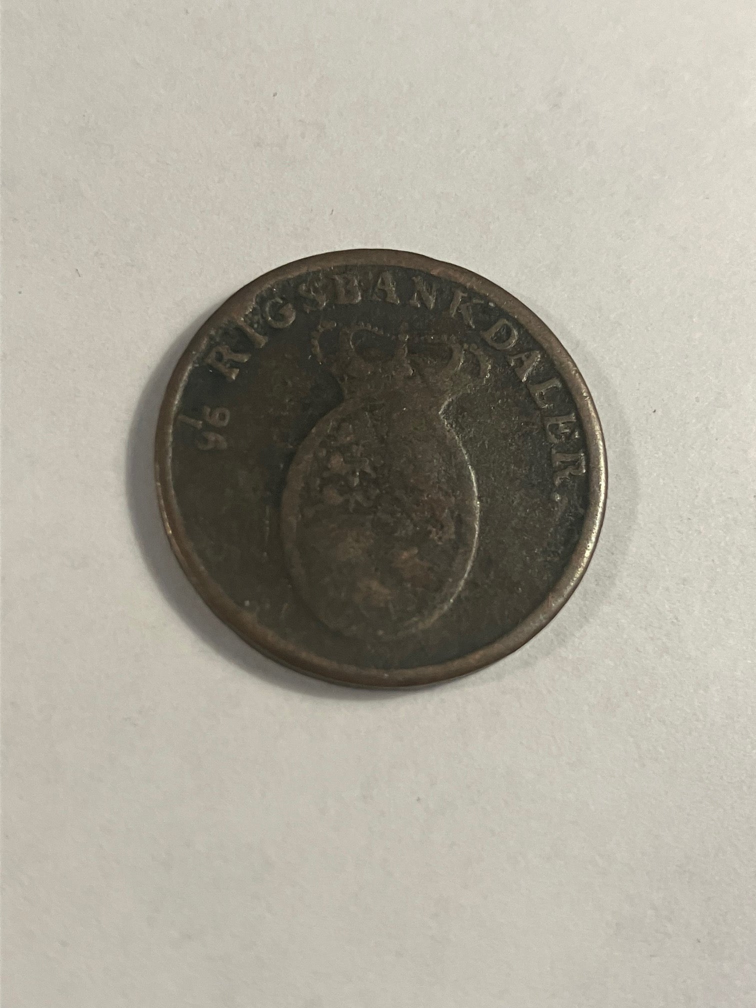 1 Rigsbankskilling 1818 Danmark