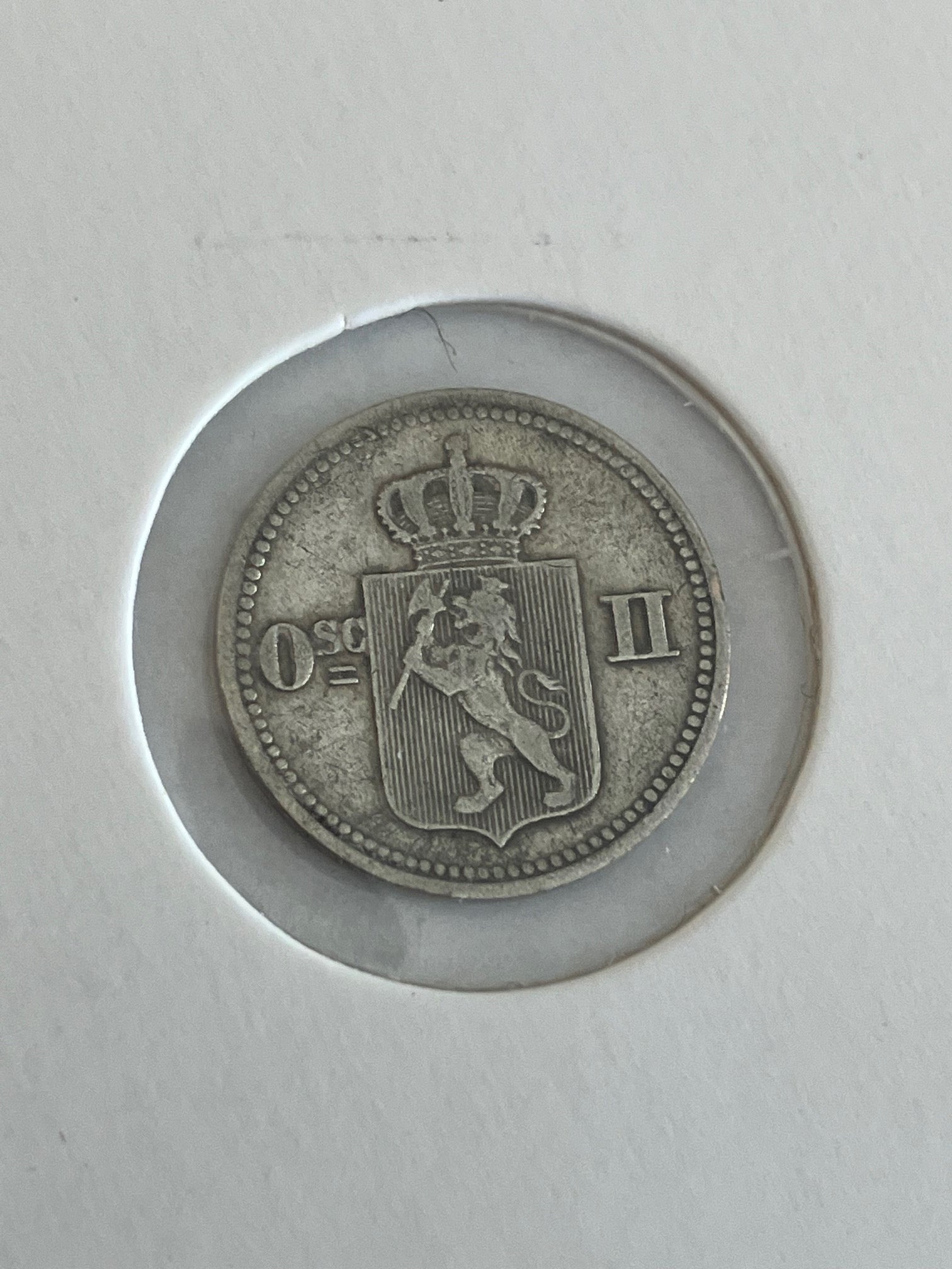 10 øre (3 Skilling ) 1874 Norge