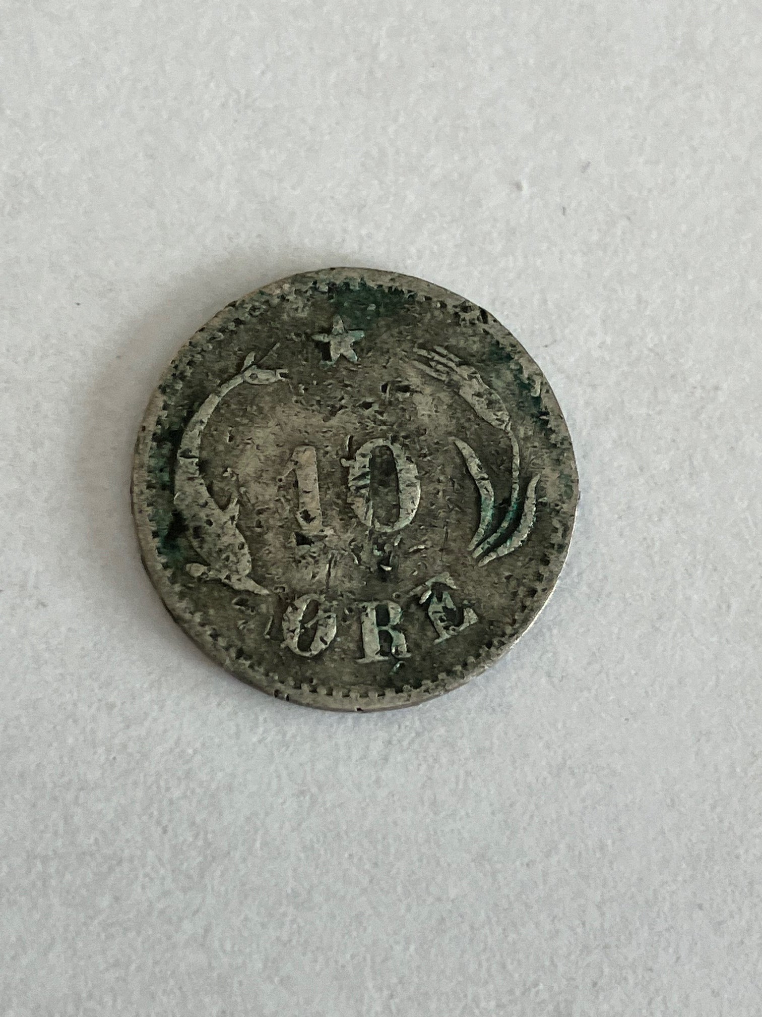 10 øre 1897 - Meget slidt