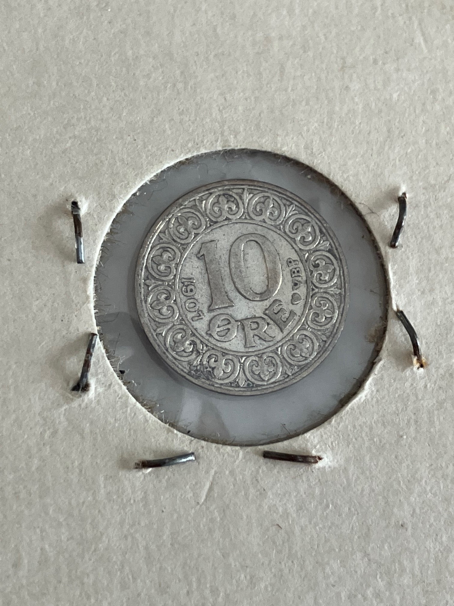 10 øre 1907 - Pæn