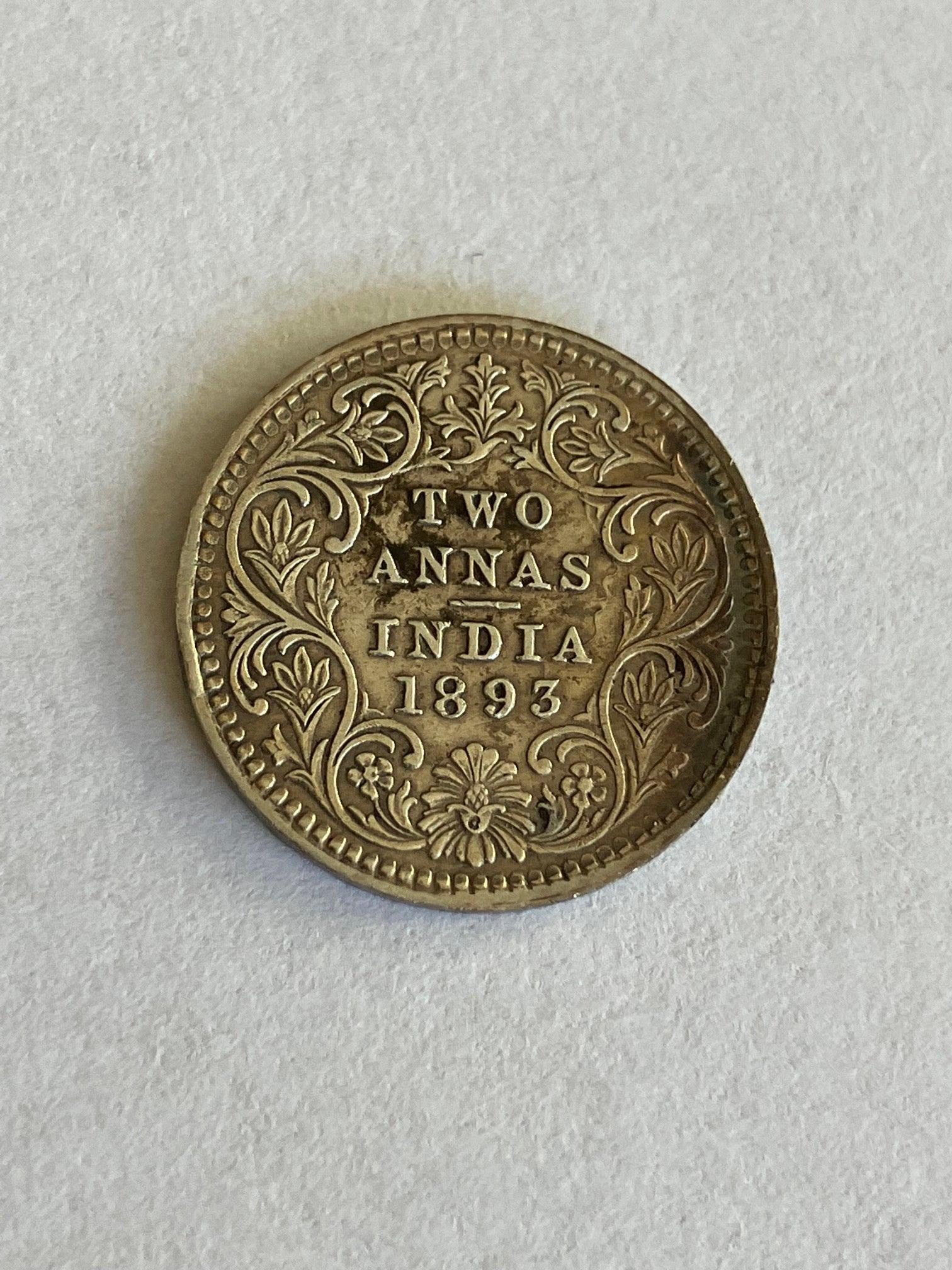 Two Annas India 1893