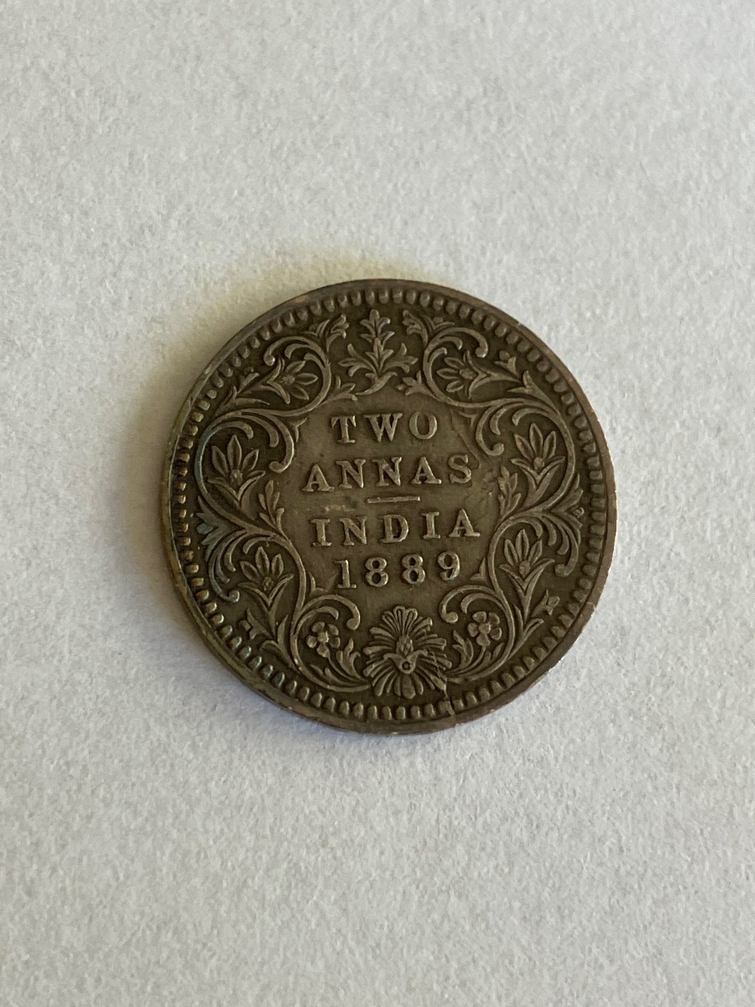 Two Annas India 1889