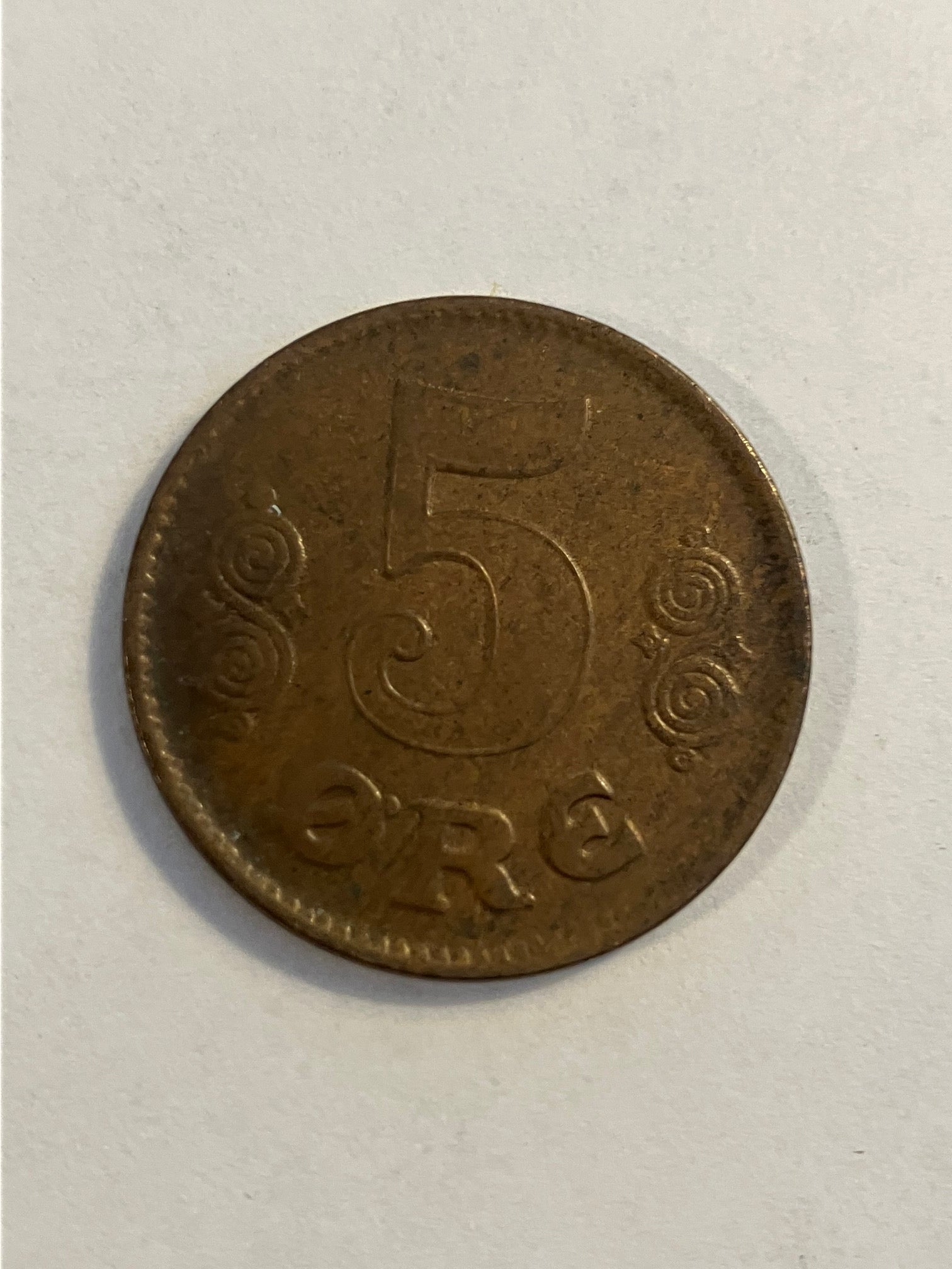 5 øre 1921 Danmark