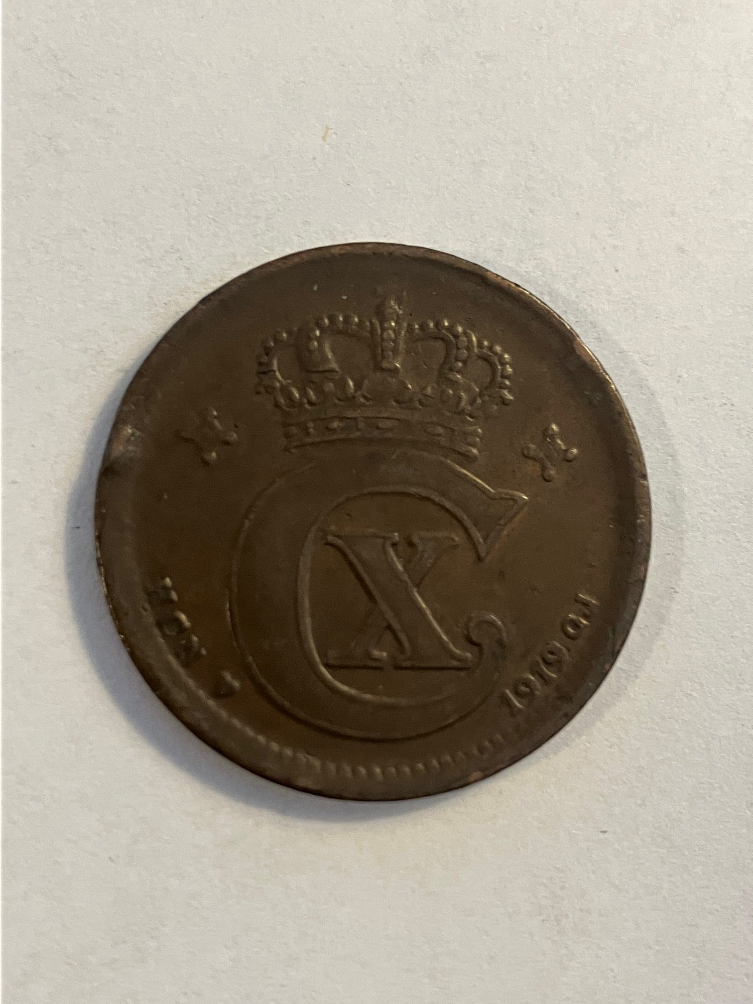 5 øre 1919 Danmark