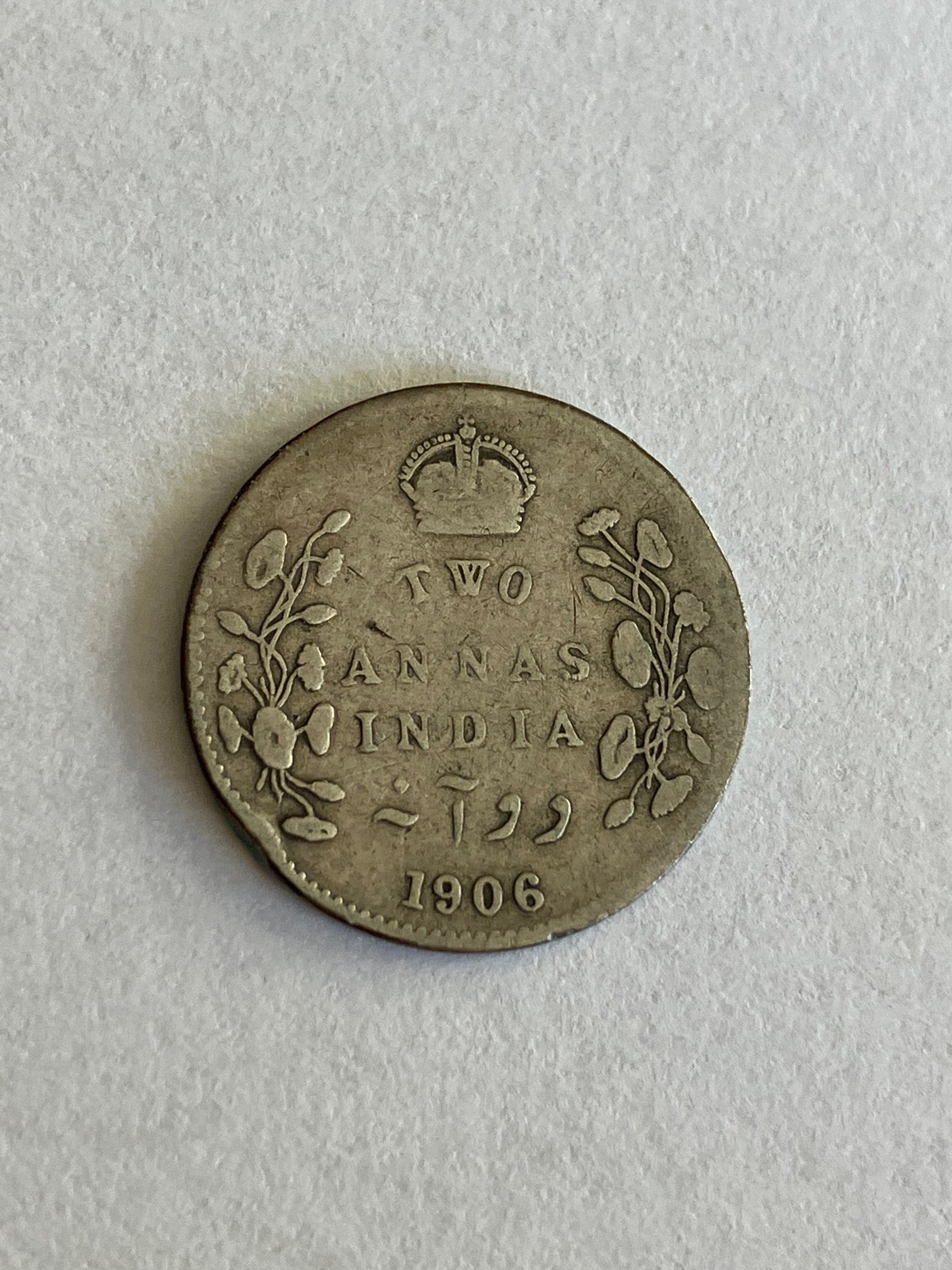 Two Annas India 1906