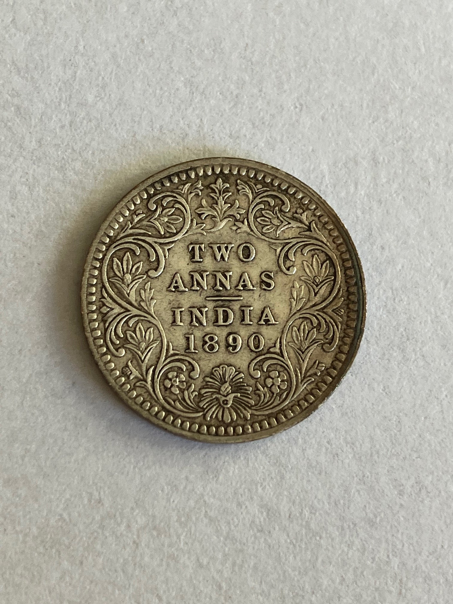 Two Annas India 1890