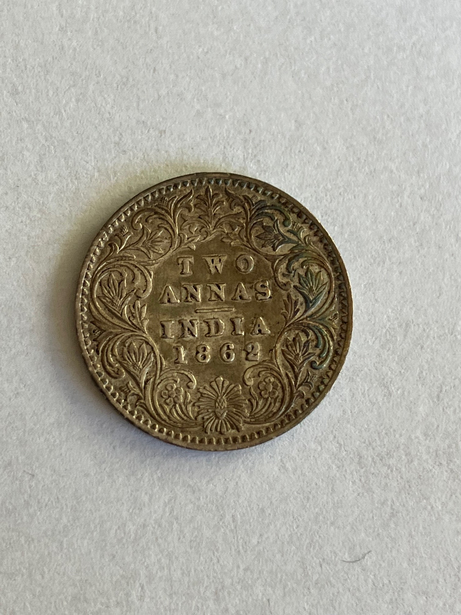 Two Annas India 1862