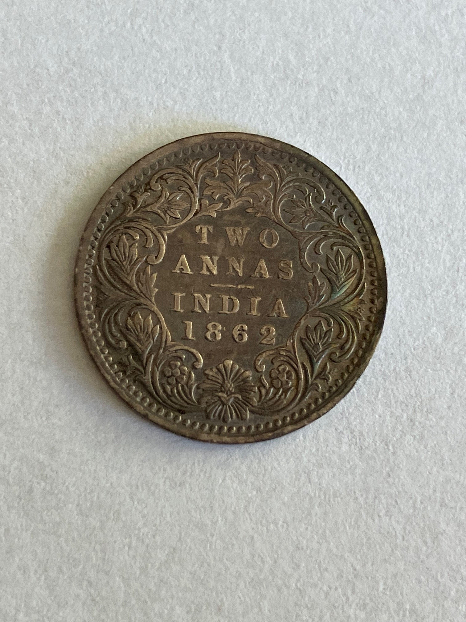 Two Annas India 1862