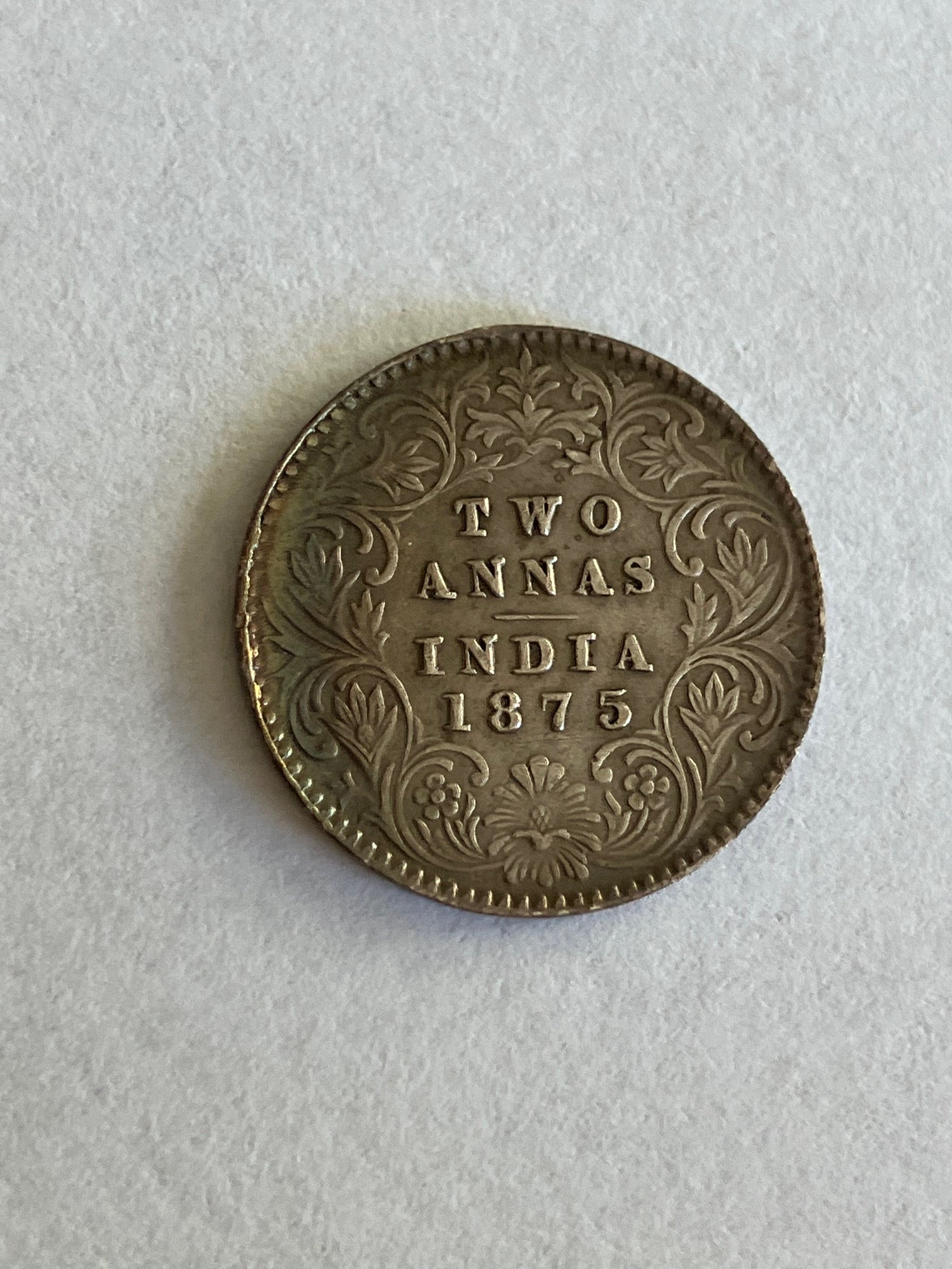 Two Annas India 1875