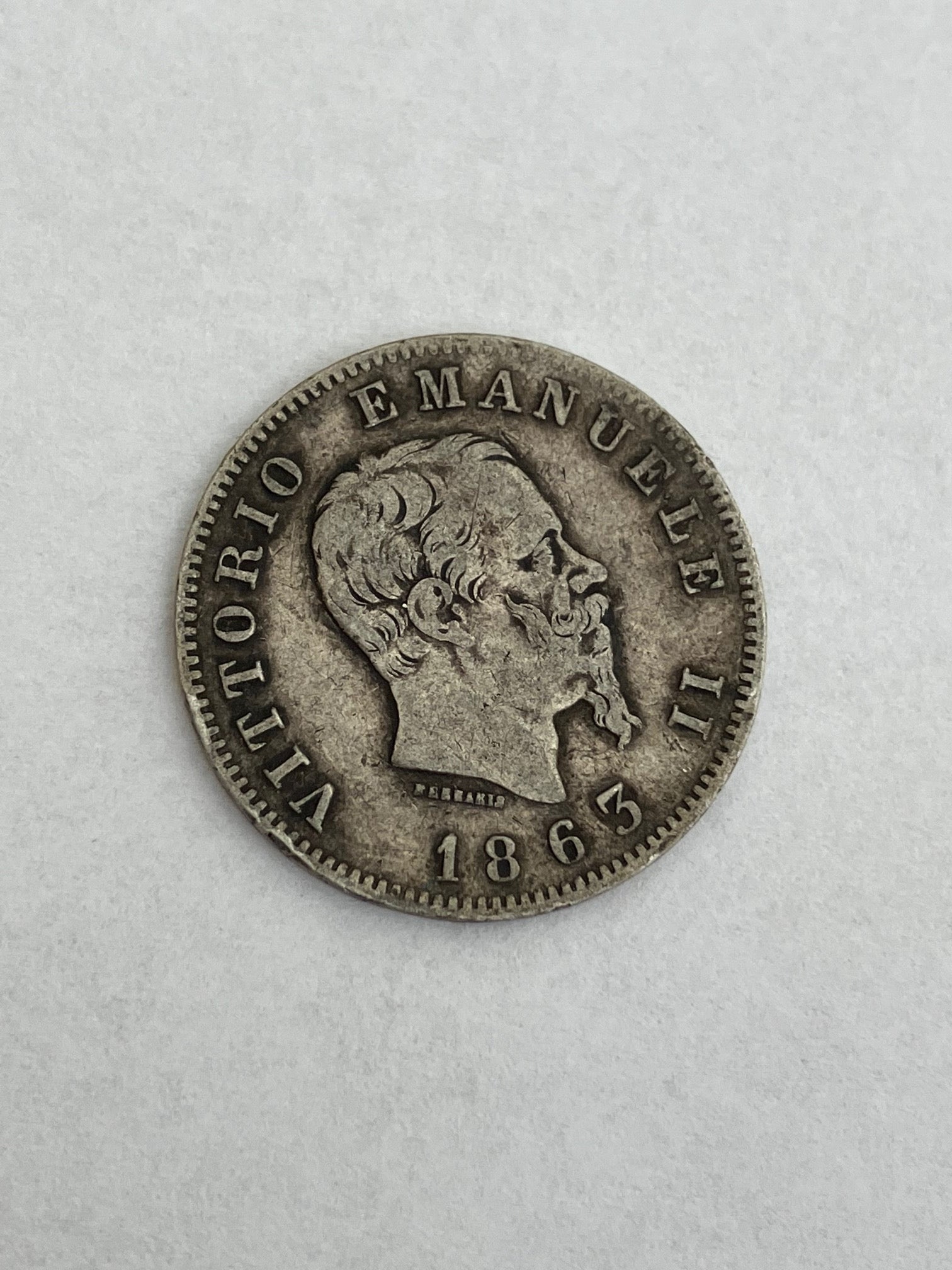 1 Lira Italy 1863