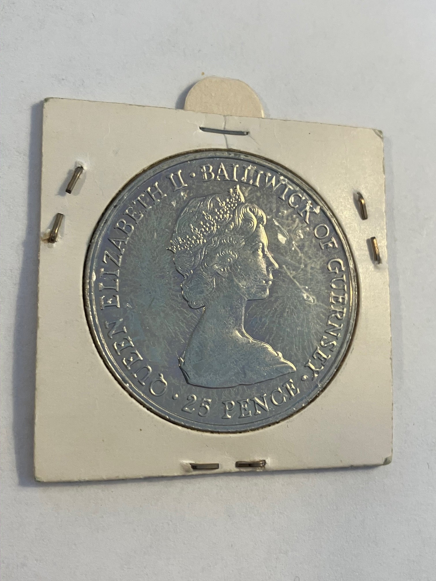 25 Pence Guernesey Copper-Nickel 1980