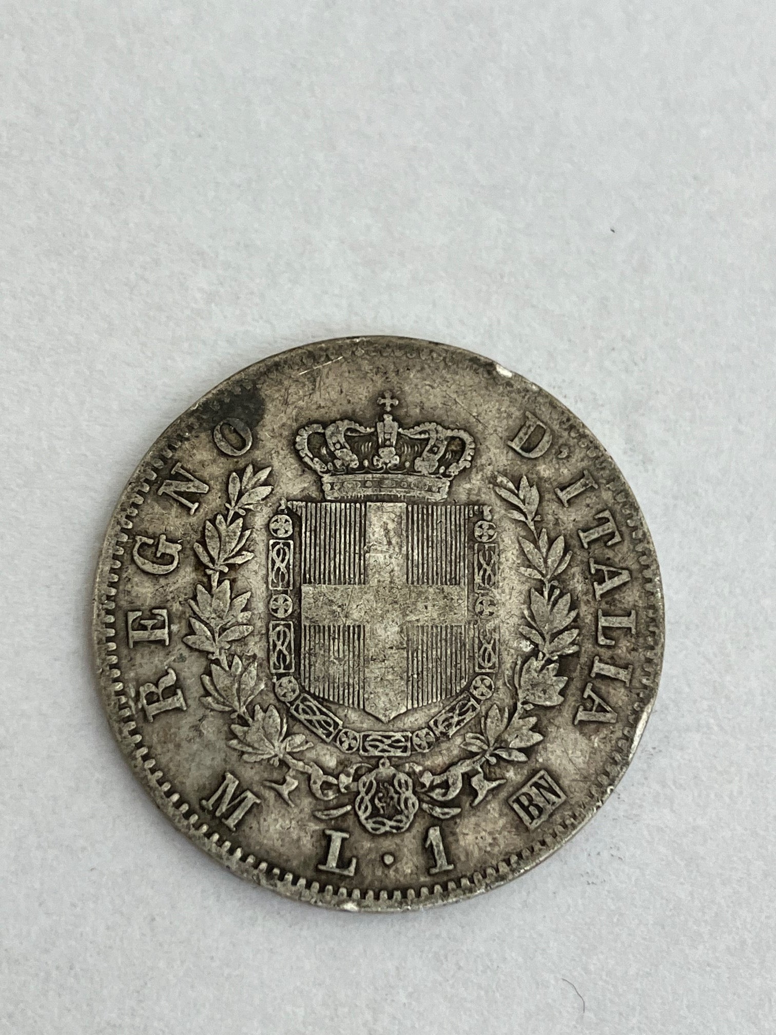 1 Lira Italy 1863