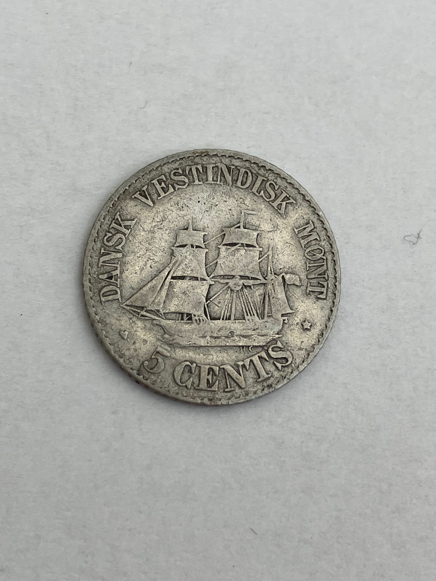 5 Cents Dansk Vestindien 1878