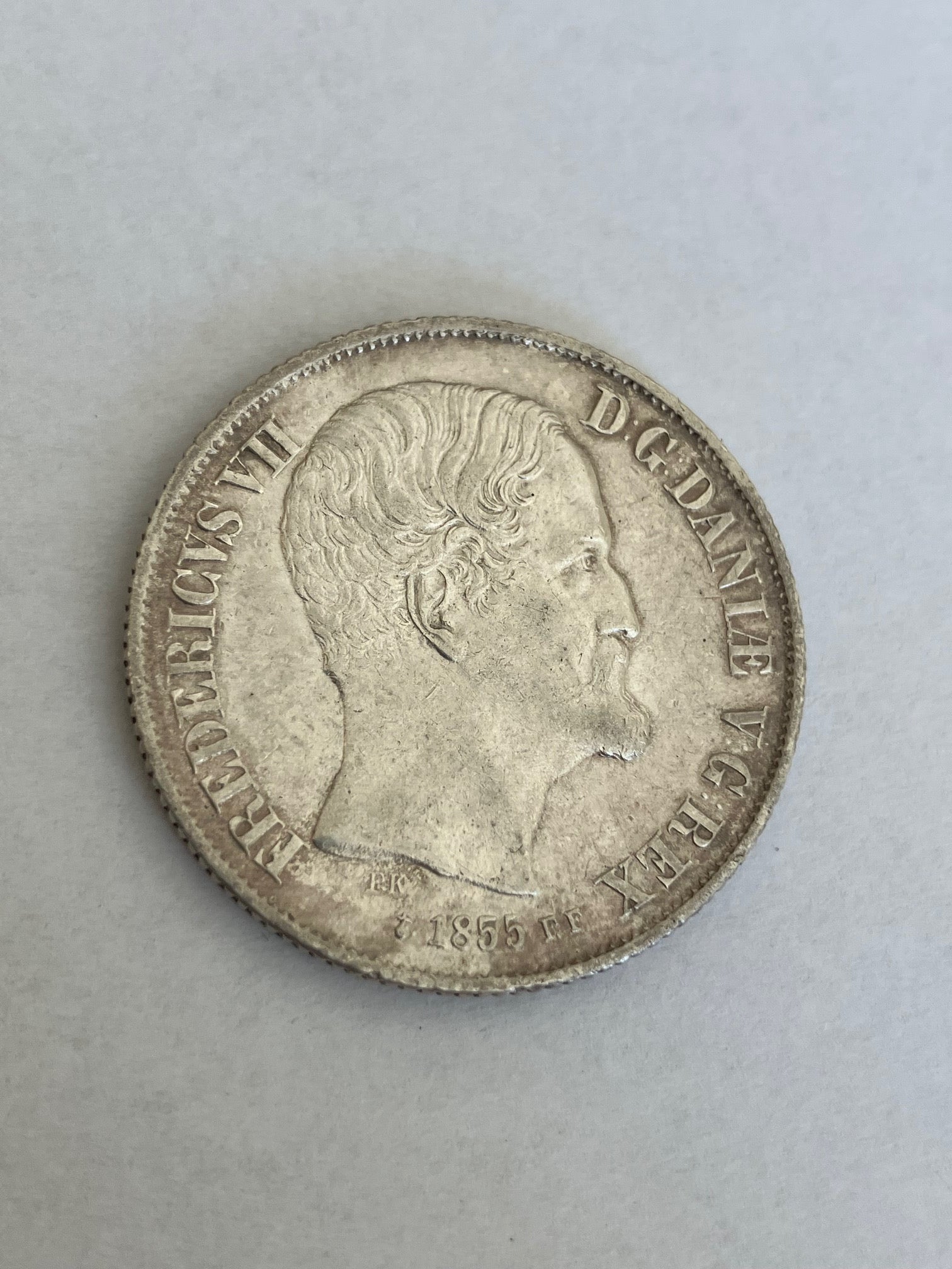 1 Rigsdaler 1855 FF - Flot kvalitet