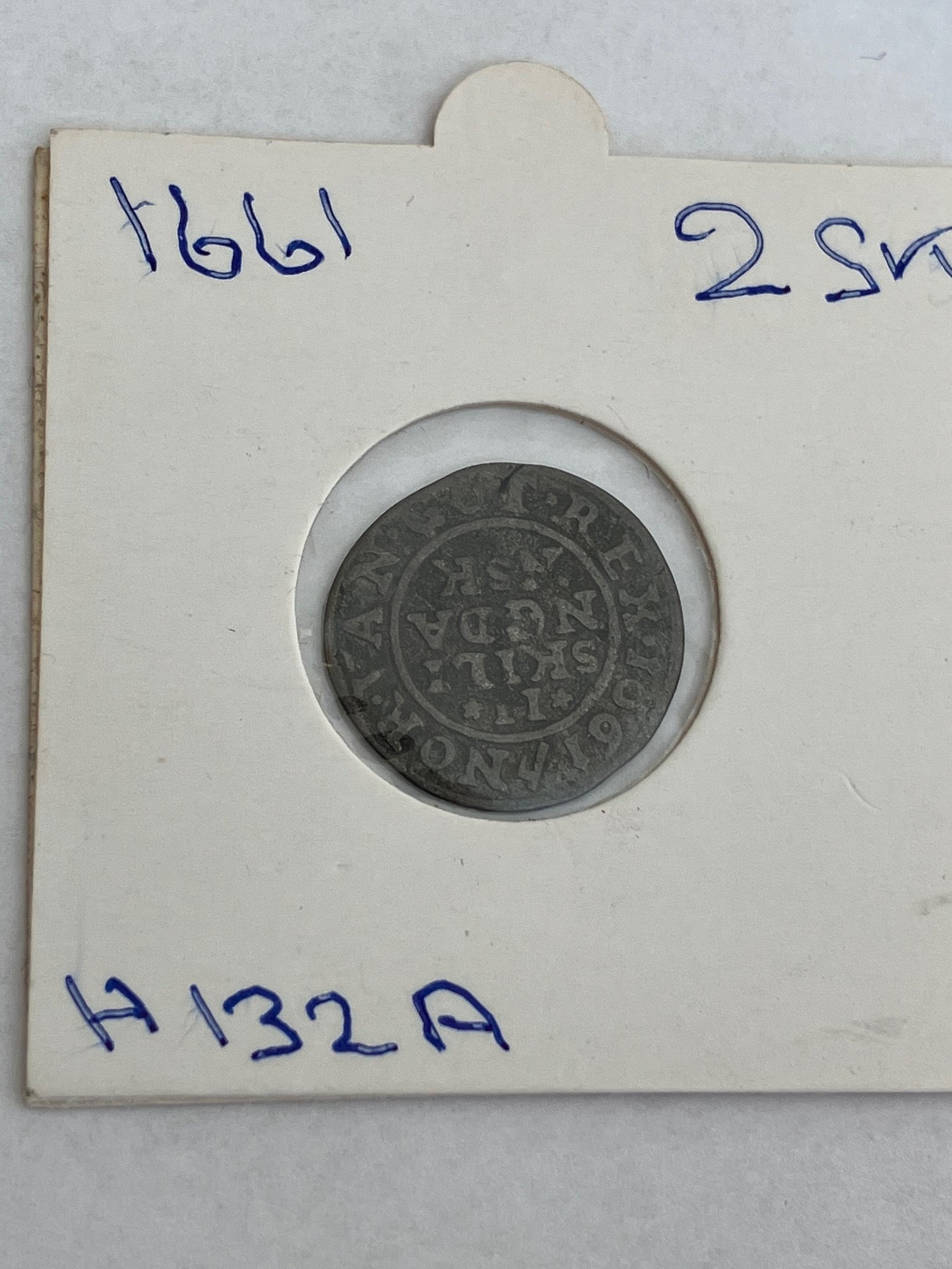 2 Skilling 1661 Danmark