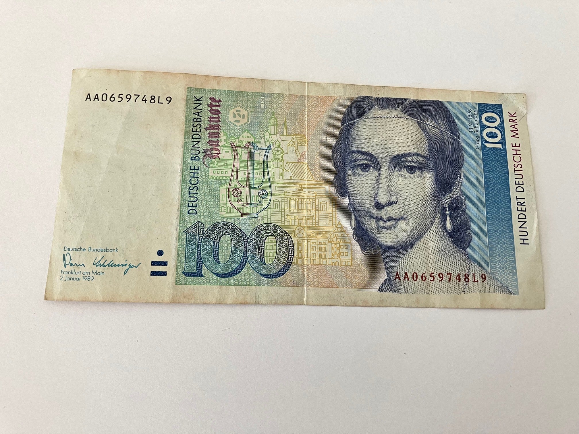 100 Deutsche Mark 1989