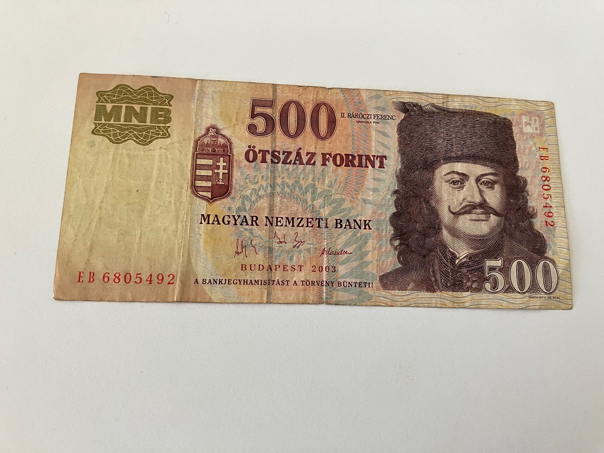 500 Forint Hungary 2003