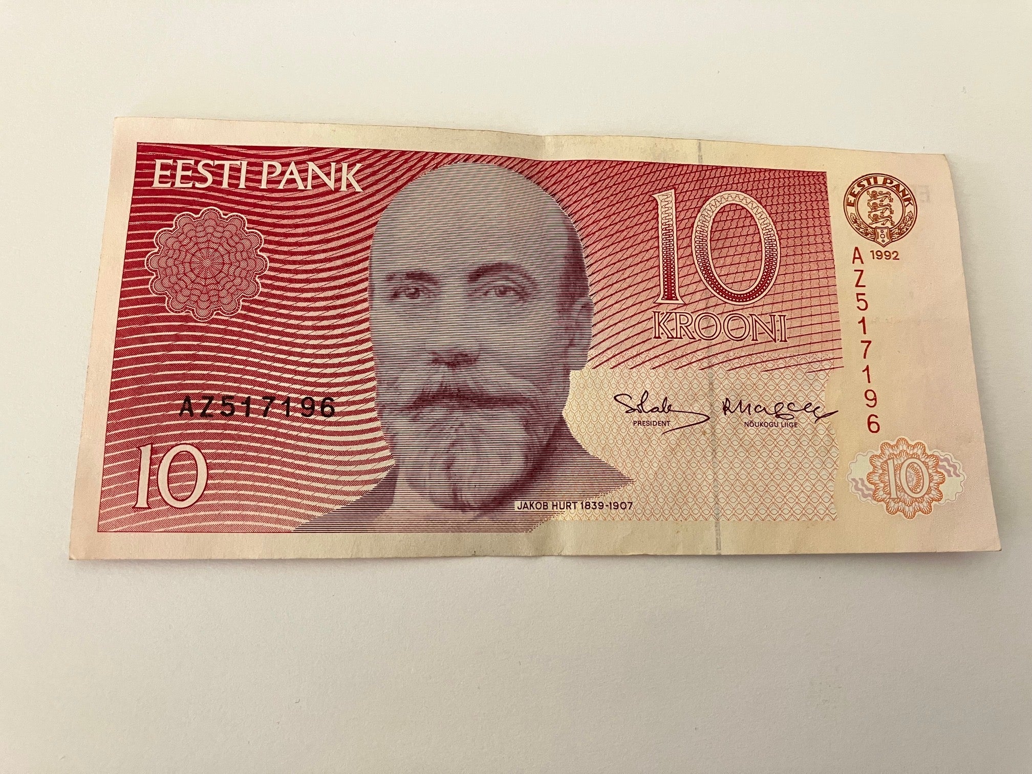 10 Krooni Estonia 1992