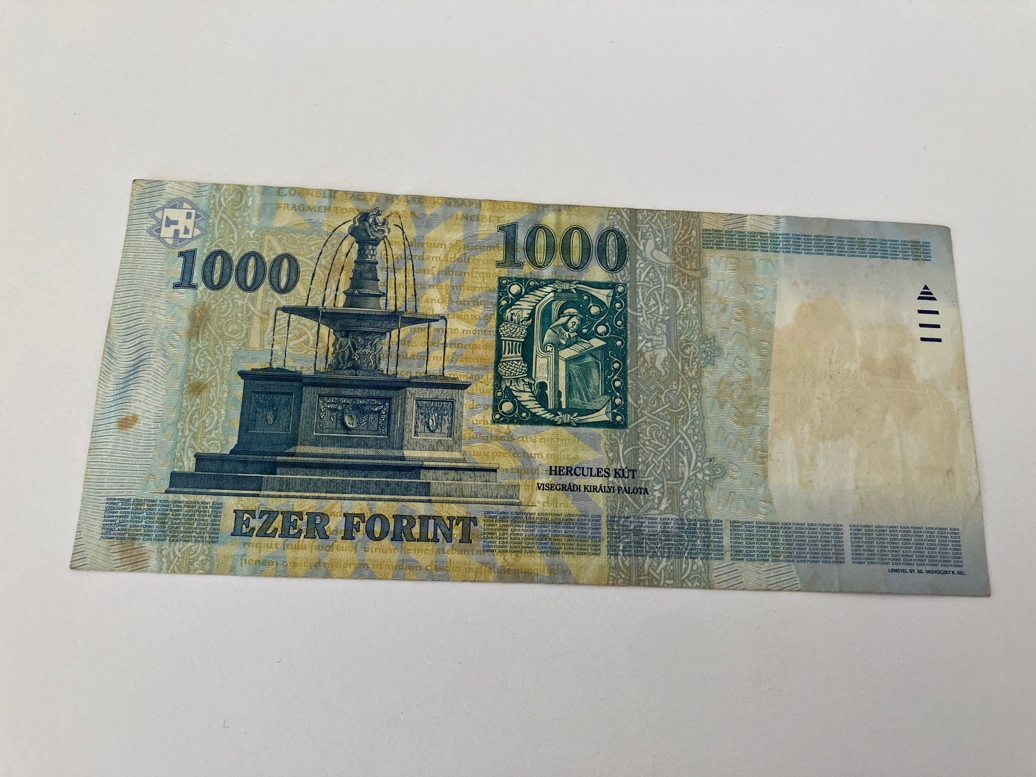 1000 Forint Hungary 1999