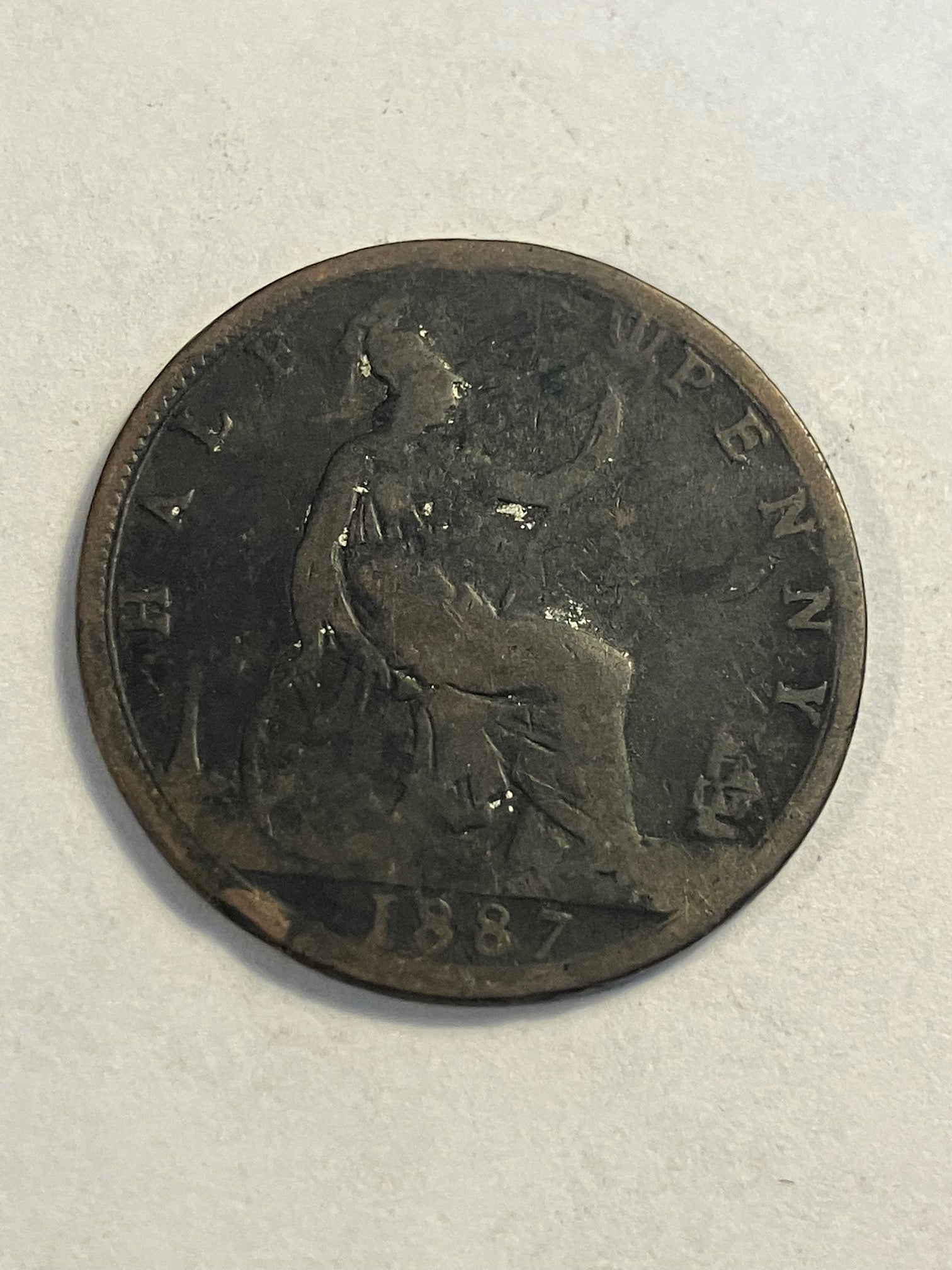 Half Penny 1887 England