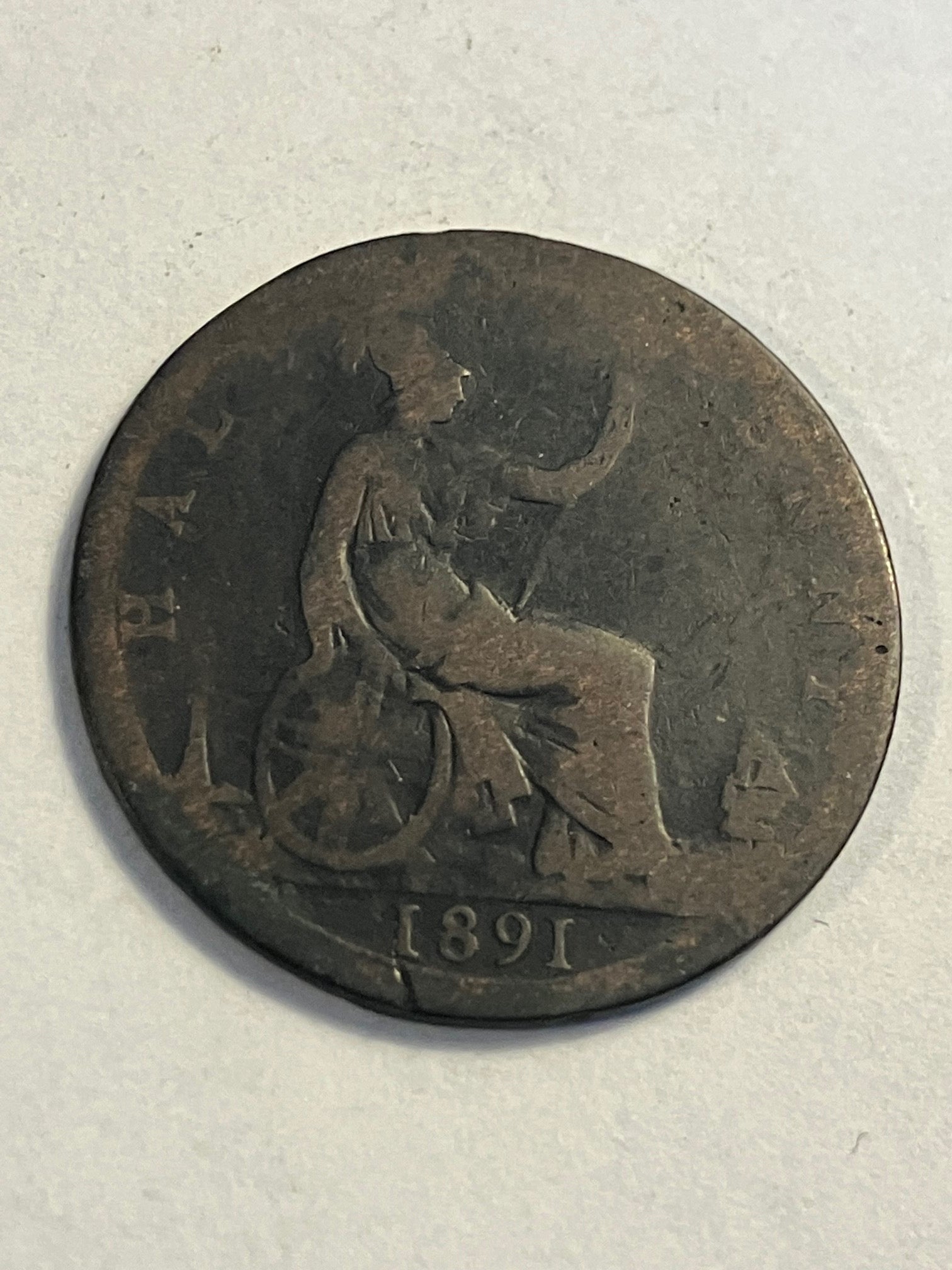 Half Penny 1891 England