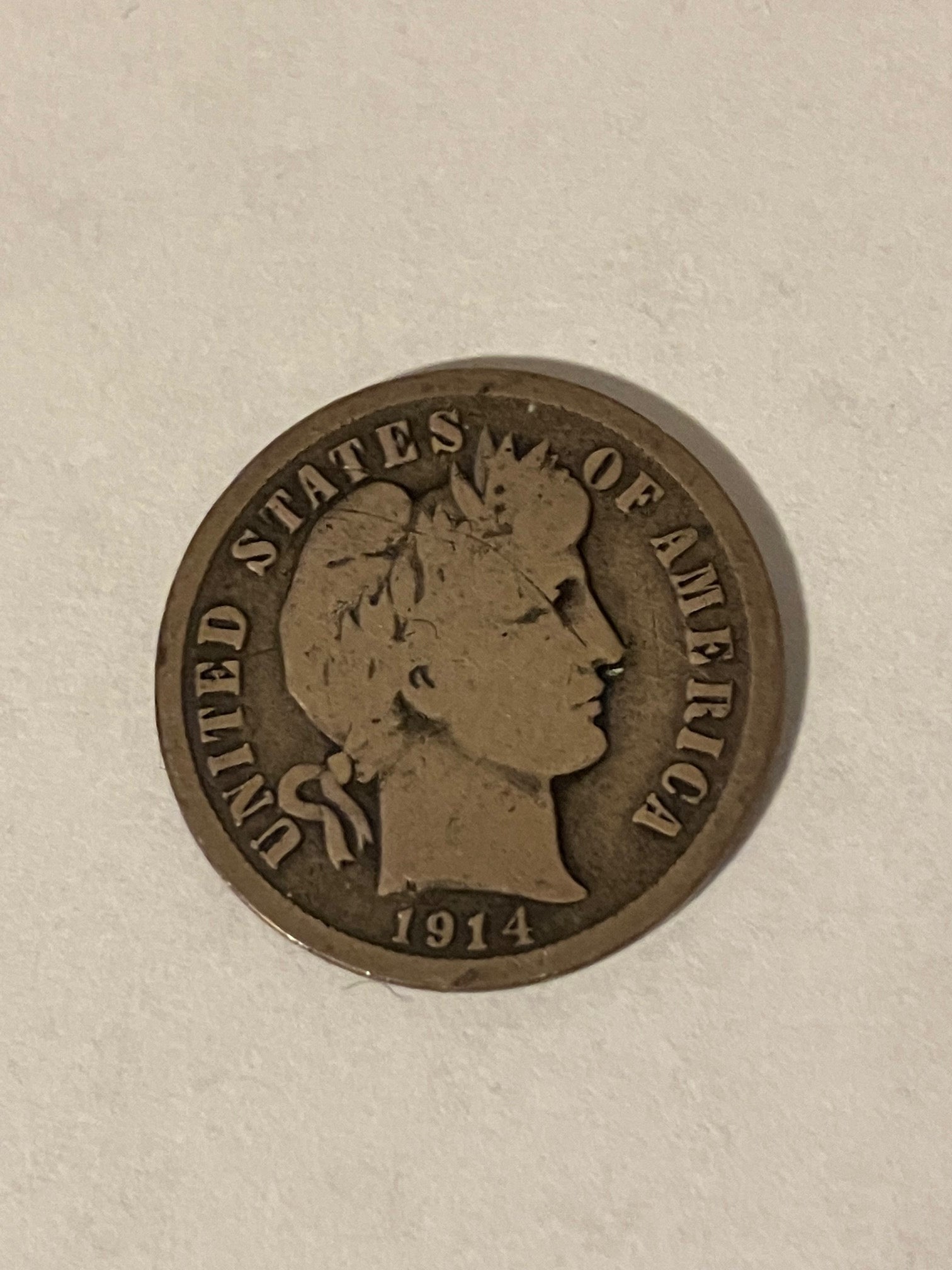 One Dime 1914D USA