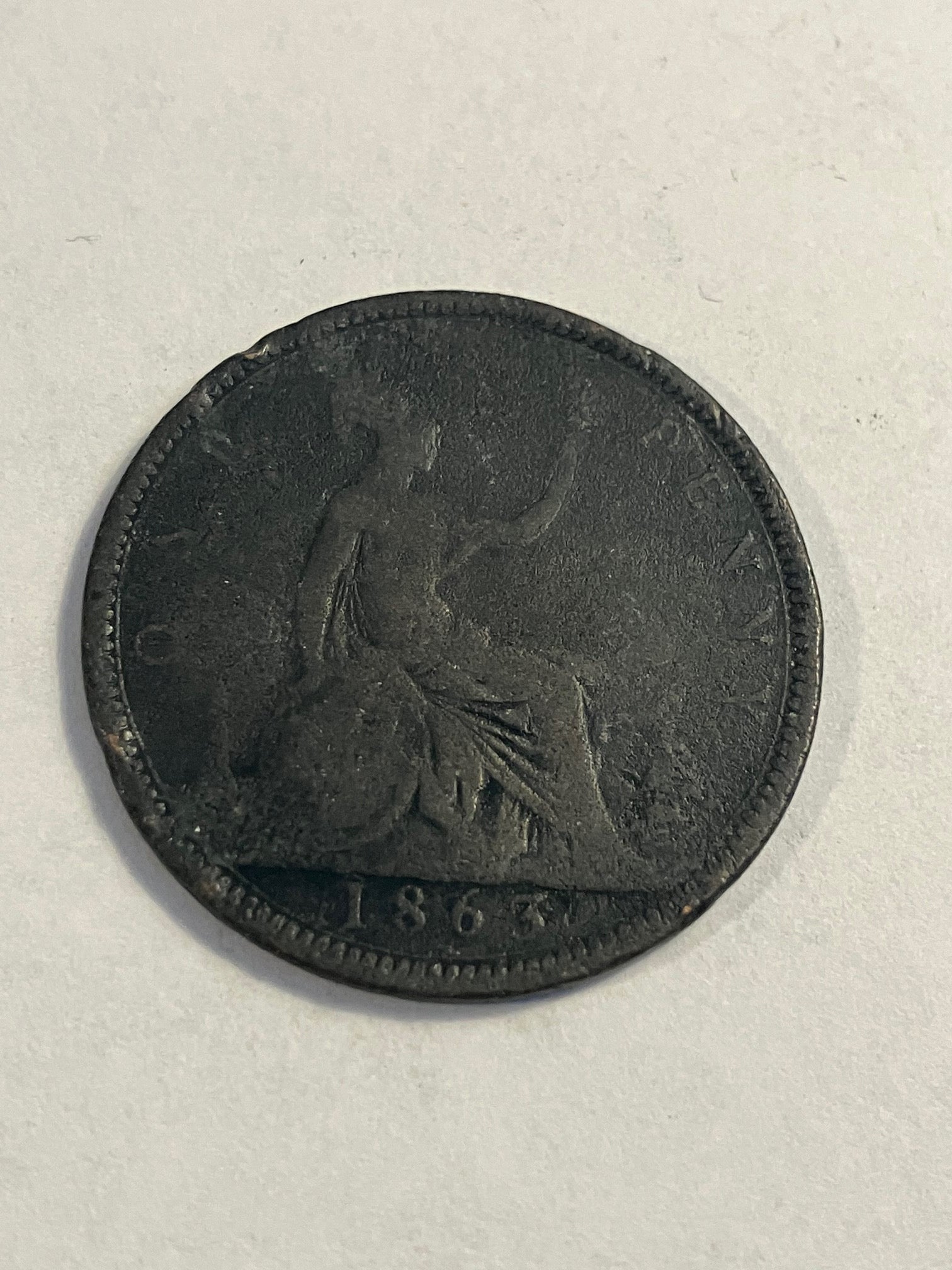 One Penny 1863 England
