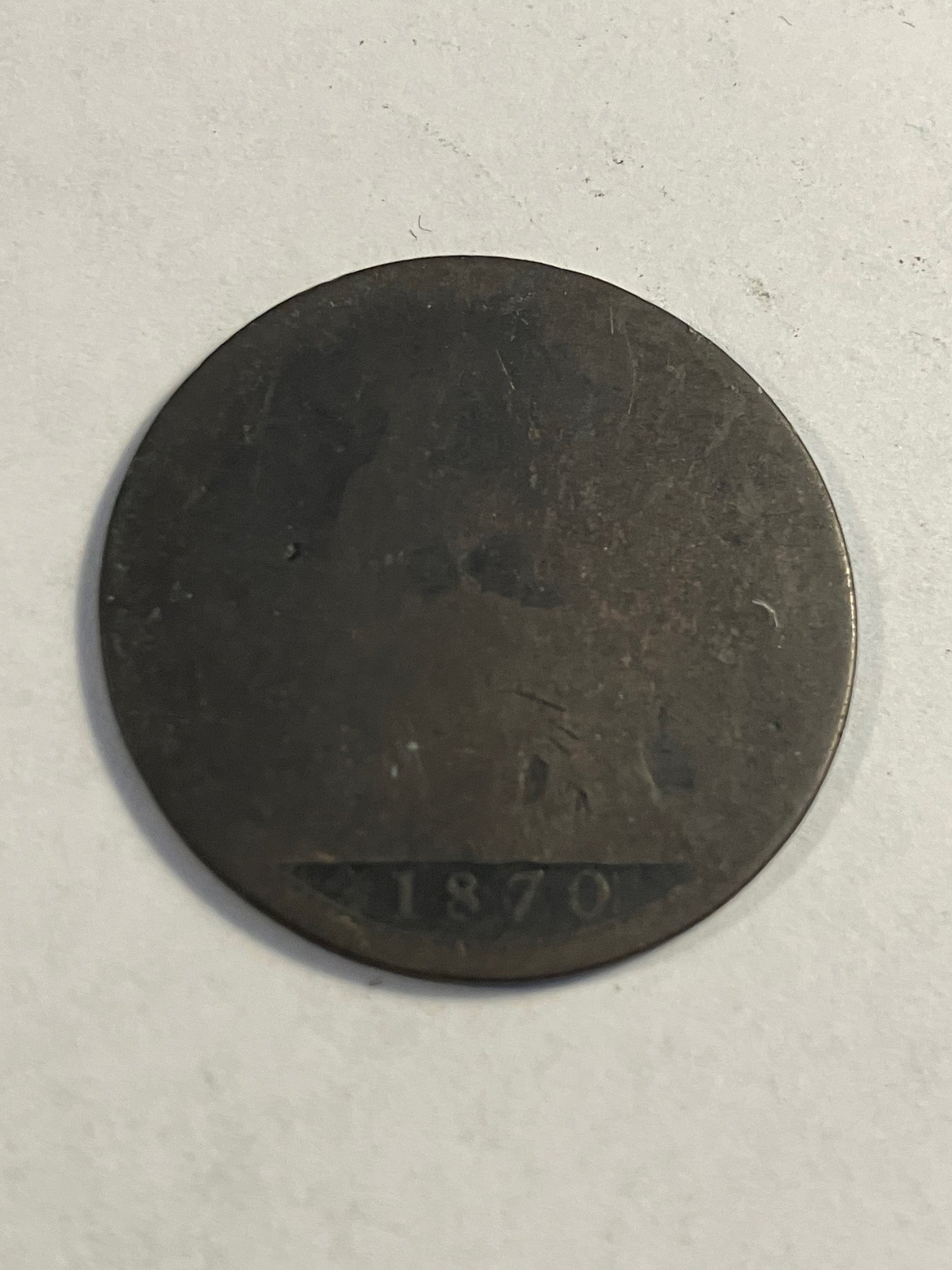 One Penny 1870 England