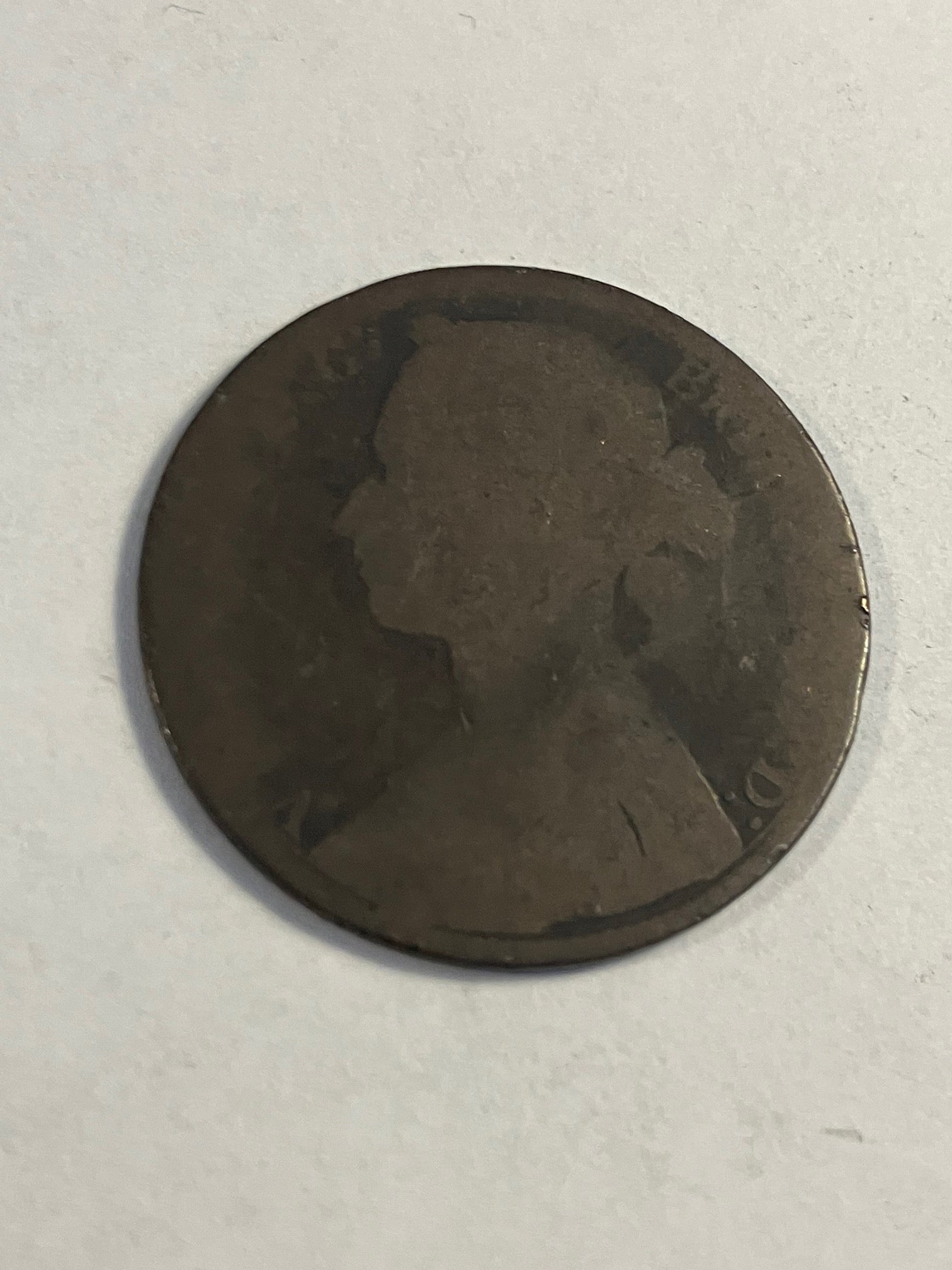 One Penny 1875 England
