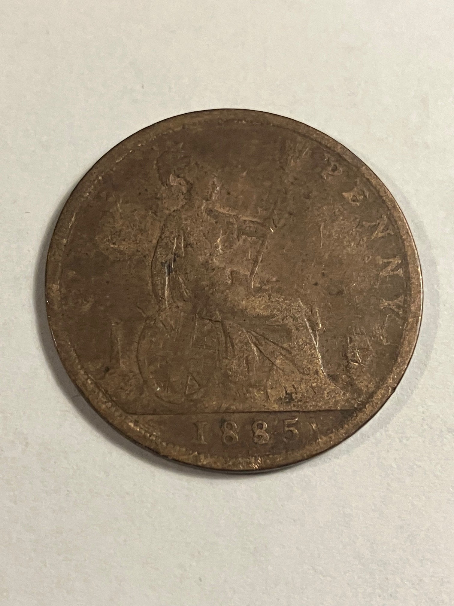 One Penny 1885 England