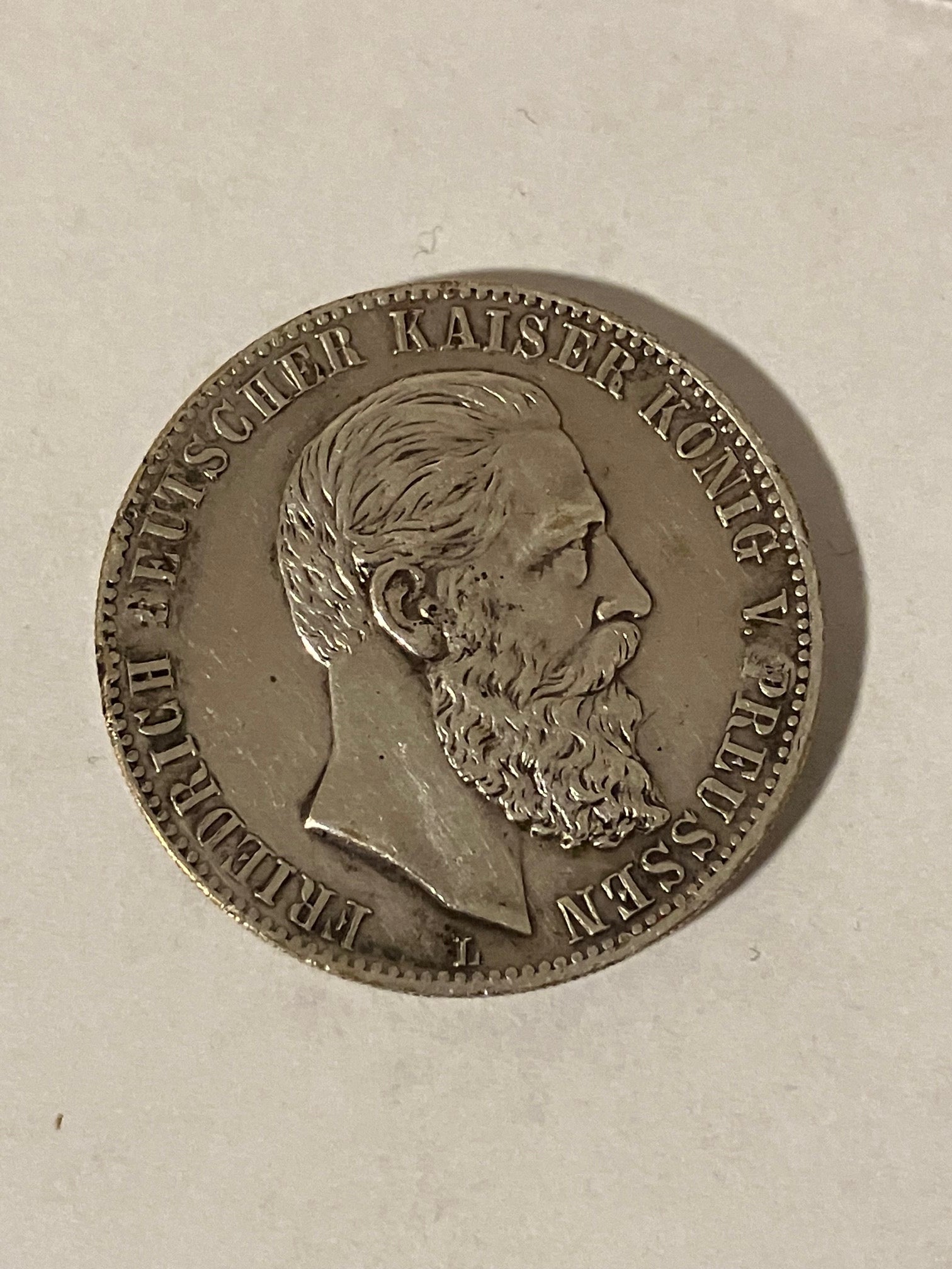 Preussen Silver coin - Monteringsspor