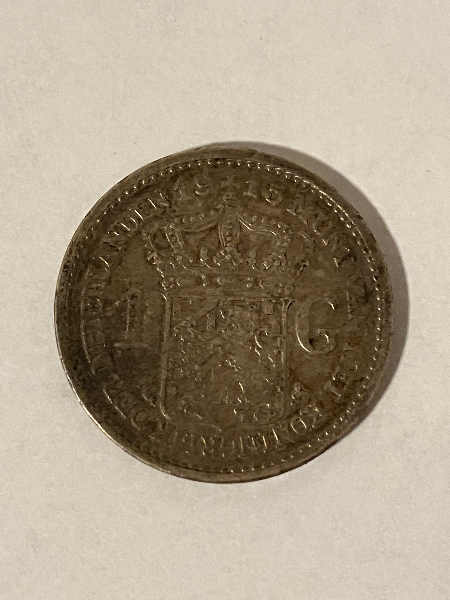 1 Gulden Netherlands 1915